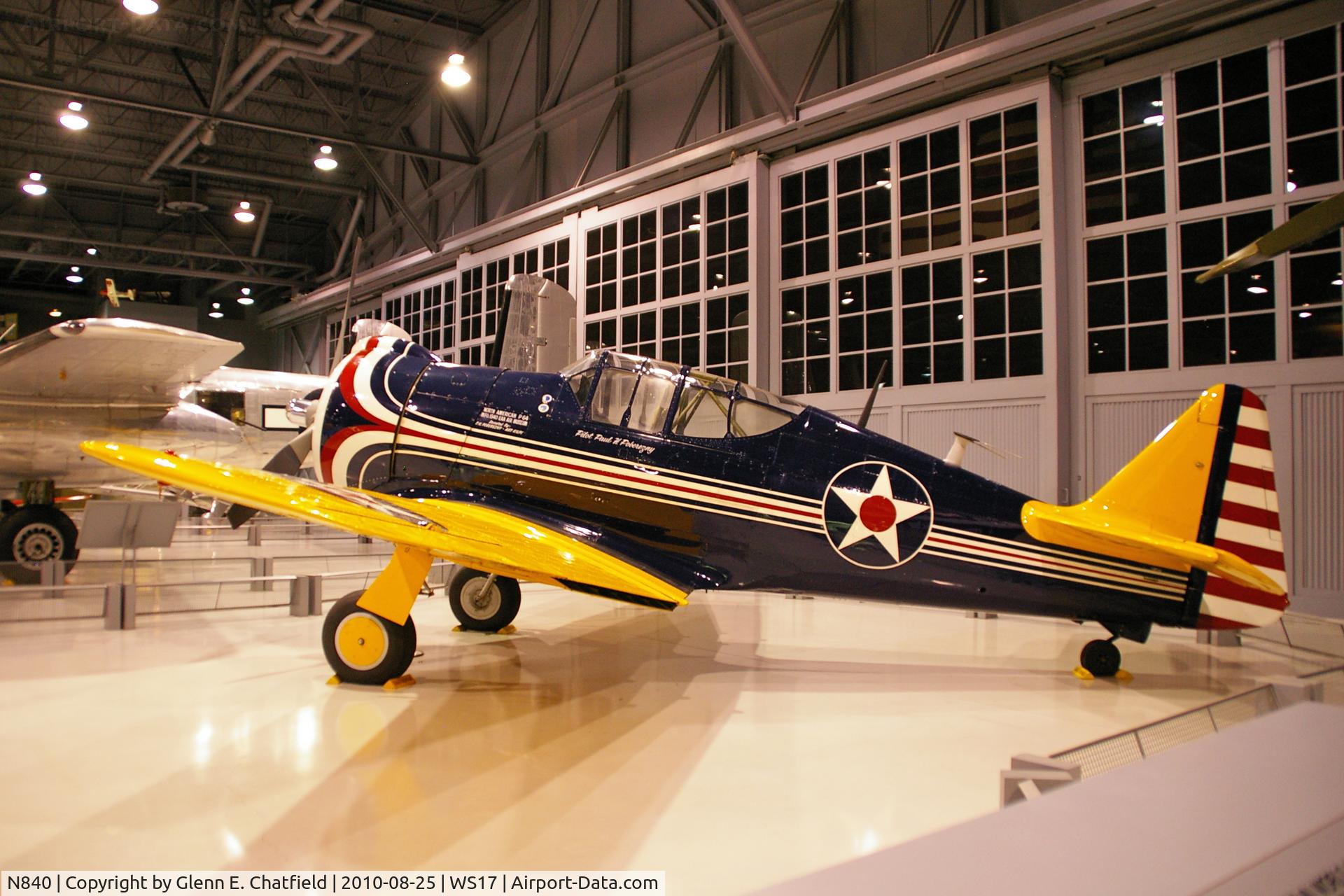 N840, 1940 North American P-64 C/N 68-3061, At the EAA Museum