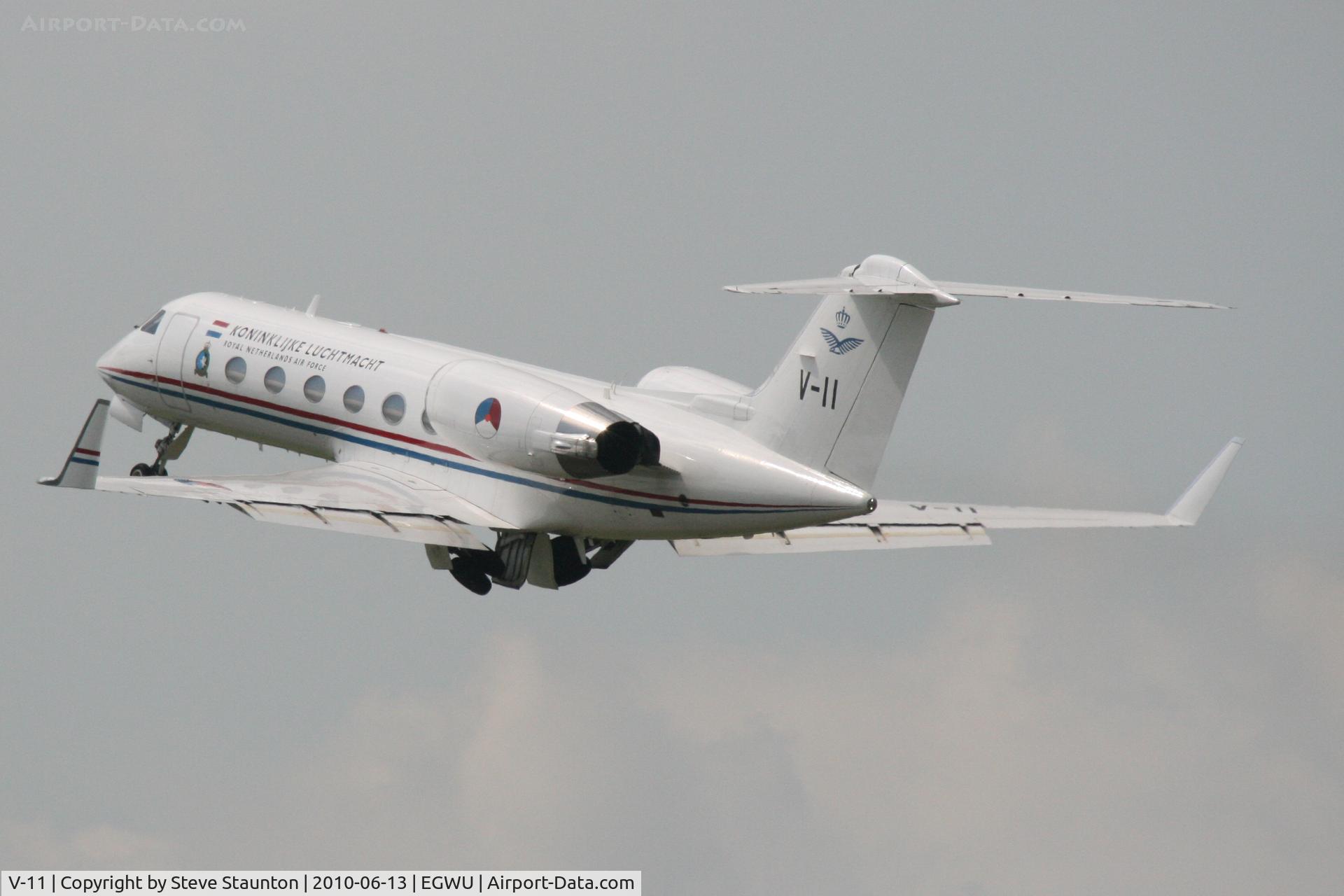 V-11, Gulfstream Aerospace G-IV C/N 1009, Taken at RAF Northolt Photocall June 2010