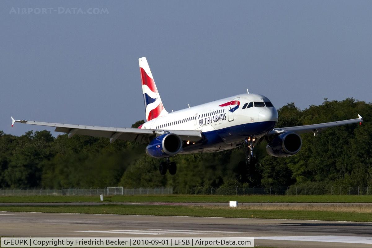 G-EUPK, 2000 Airbus A319-131 C/N 1236, short final