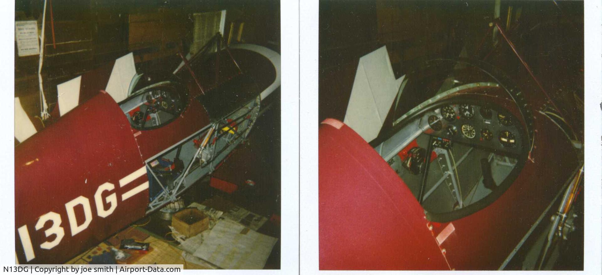 N13DG, 1980 Pitts S-1C Special C/N J-8, before recover in a barn in CT.