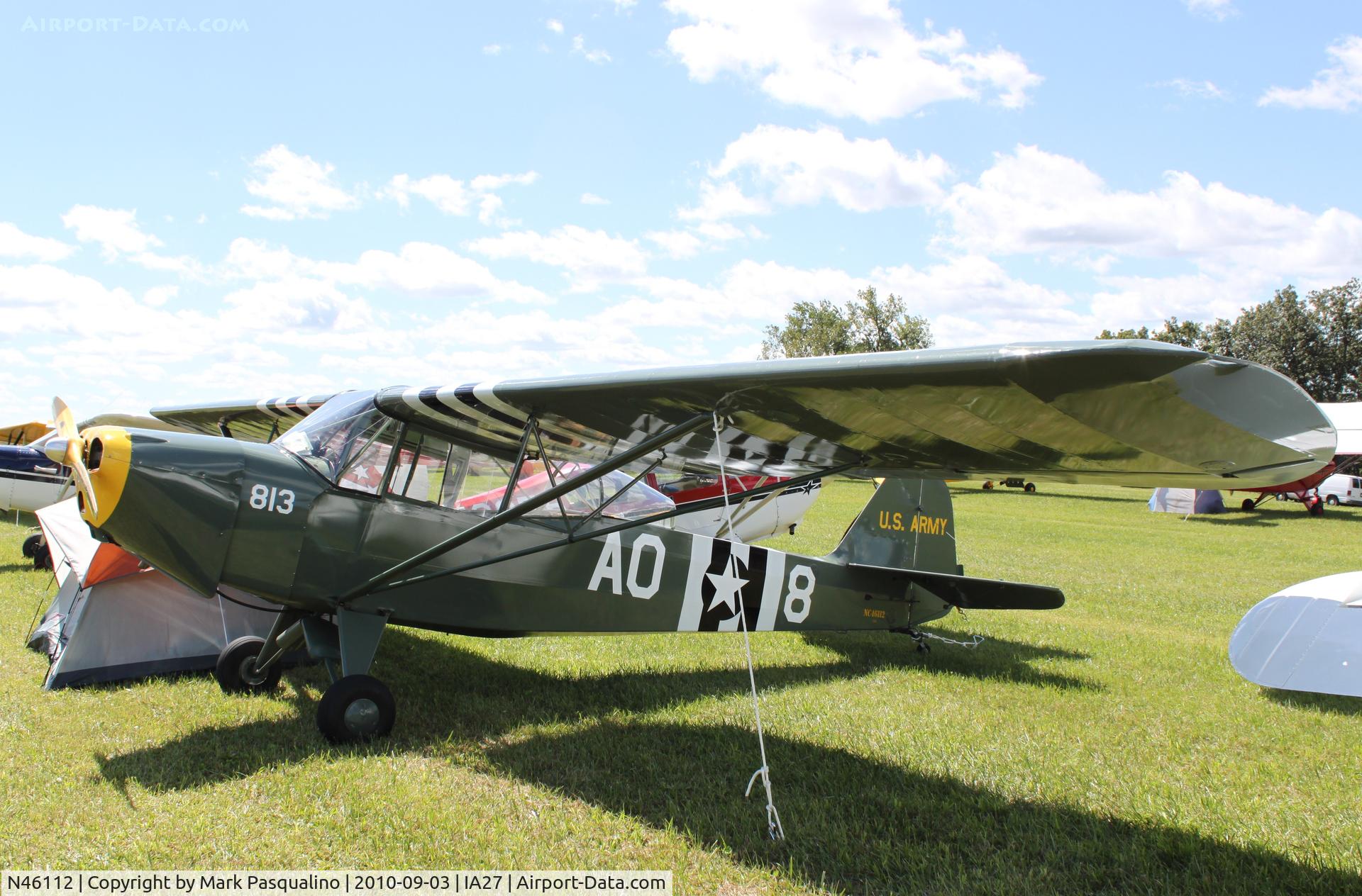 N46112, 1943 Taylorcraft DCO-65 C/N L-5572, Taylorcraft L-2M