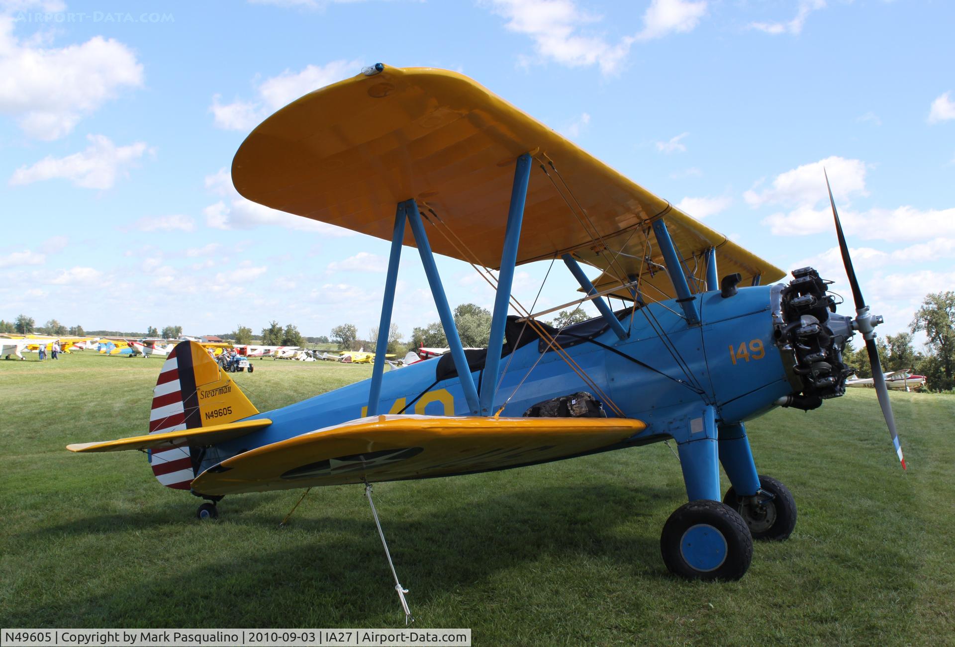 N49605, 1941 Boeing A75N1(PT17) C/N 75-1823, Stearman