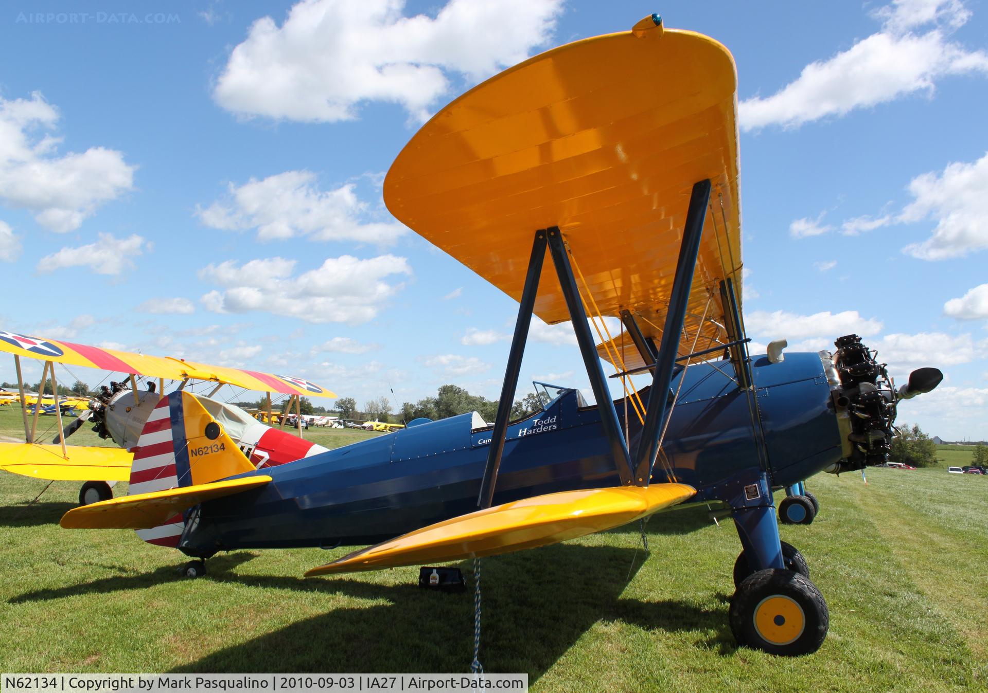 N62134, 1943 Boeing A75N1(PT17) C/N 75-3435, Stearman