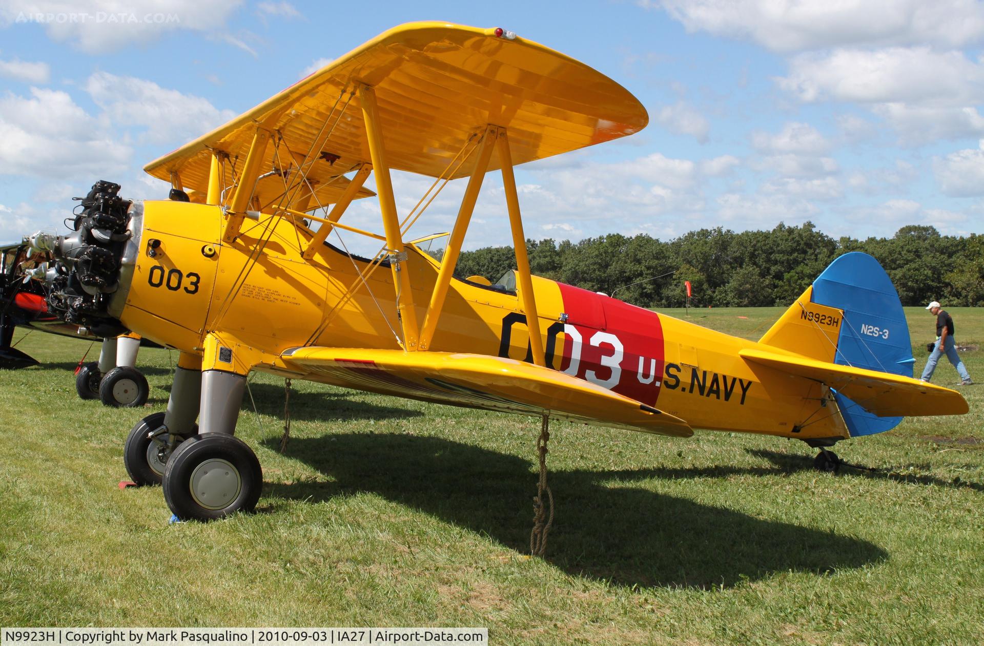N9923H, 1943 Boeing A75N1(PT17) C/N 75-7477, Stearman