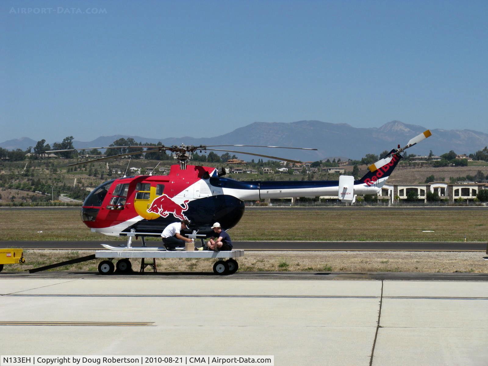 N133EH, 1982 MBB Bo-105CBS-4 C/N S-598, 1982 Messerschmitt-Bolkow-Blohm Gmbh BO105  CBS4, two Rolls-Royce Allison 250 C20 Turboshaft 420 shp each, only helicopter with FAA approval for unlimited aerobatics (except outside loops), of Red Bull