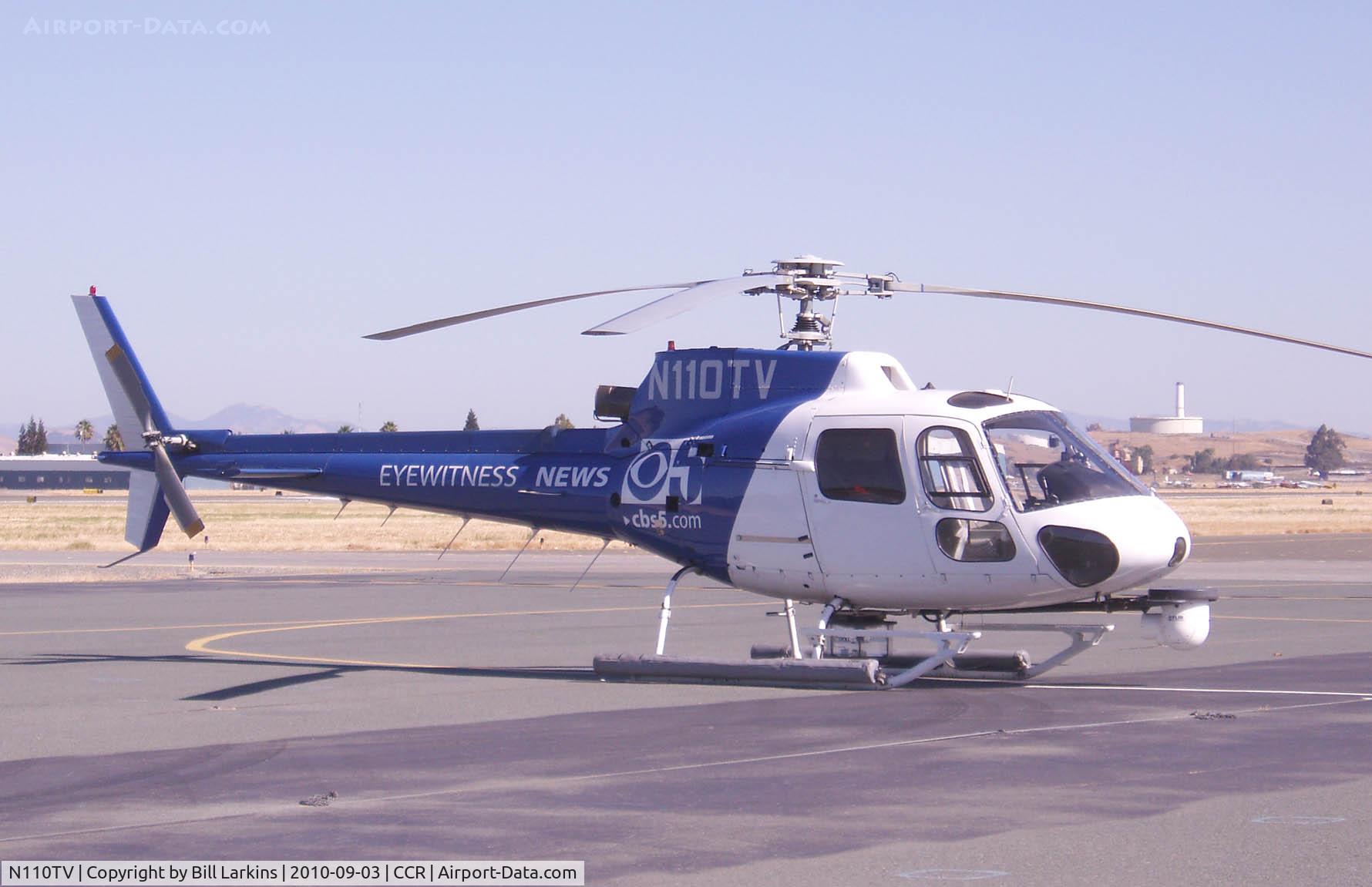 N110TV, 1988 Aerospatiale AS-350BA Ecureuil C/N 2065, Channel 5 Television News San Francisco.