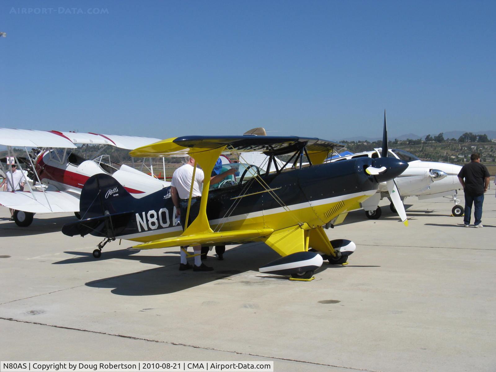 N80AS, 1992 Pitts S-2B Special C/N 5244, 1992 Pitts Aerobatics, Lycoming AEIO-540, CP Aviation's advanced aerobatics trainer, tandem seats