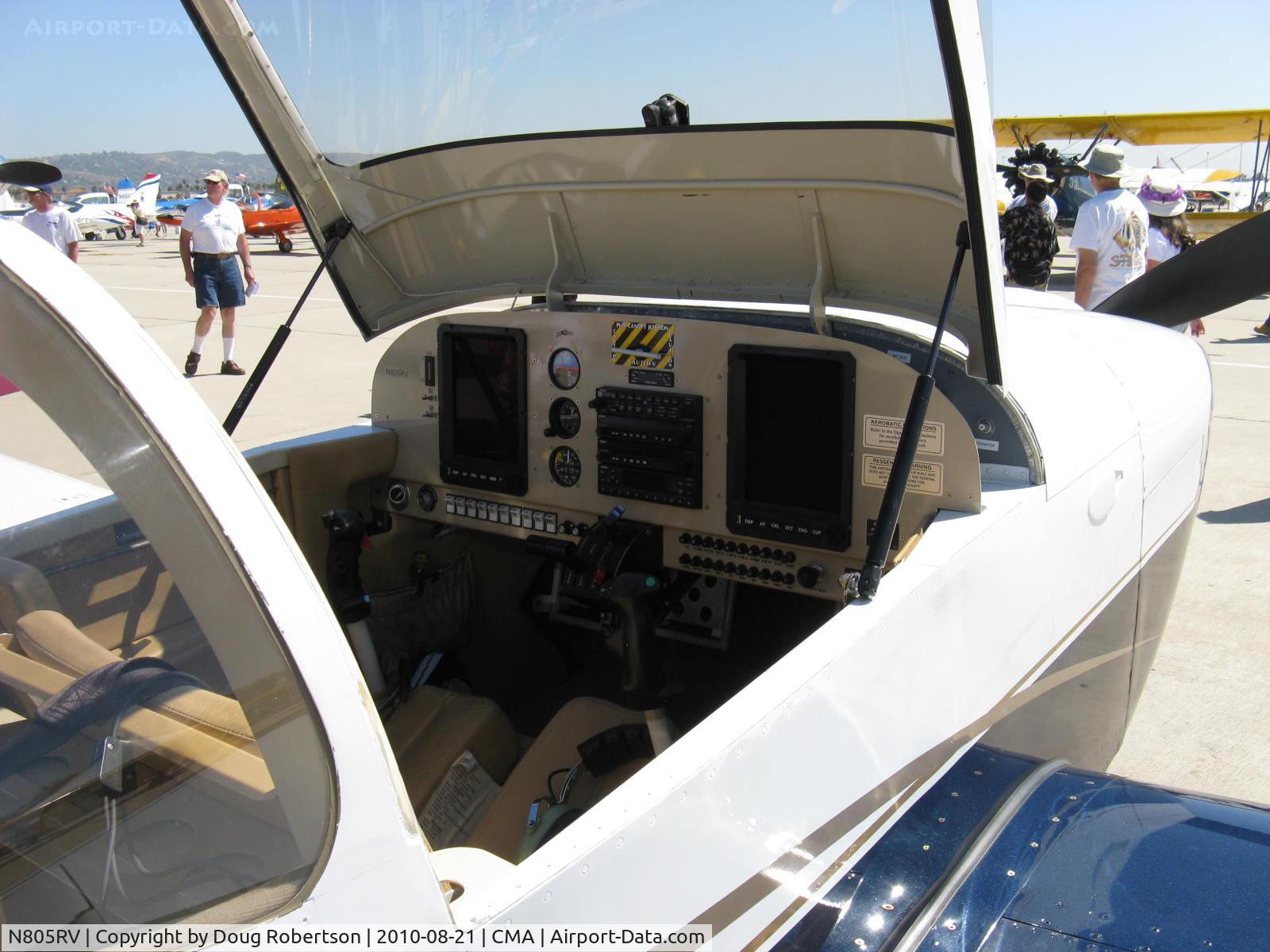 N805RV, 2007 Vans RV-6A C/N 25686, 2007 Dierenfield VAN's RV-6A, Lycoming Aero Sport IO-390-X 210 Hp, glass panel