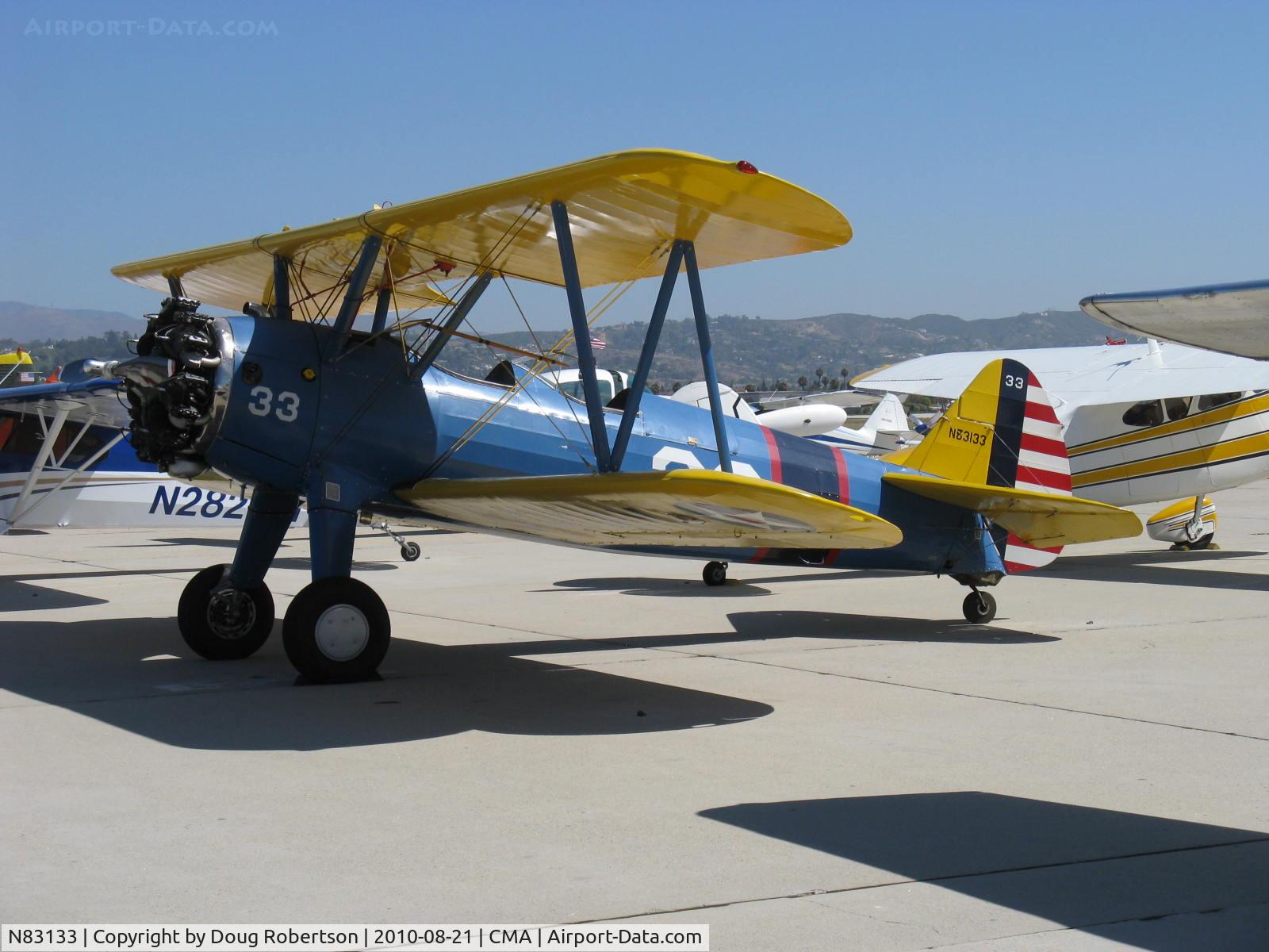 N83133, Boeing A75N1(PT17) C/N 75-1466, Boeing Stearman A75N1 as PT17