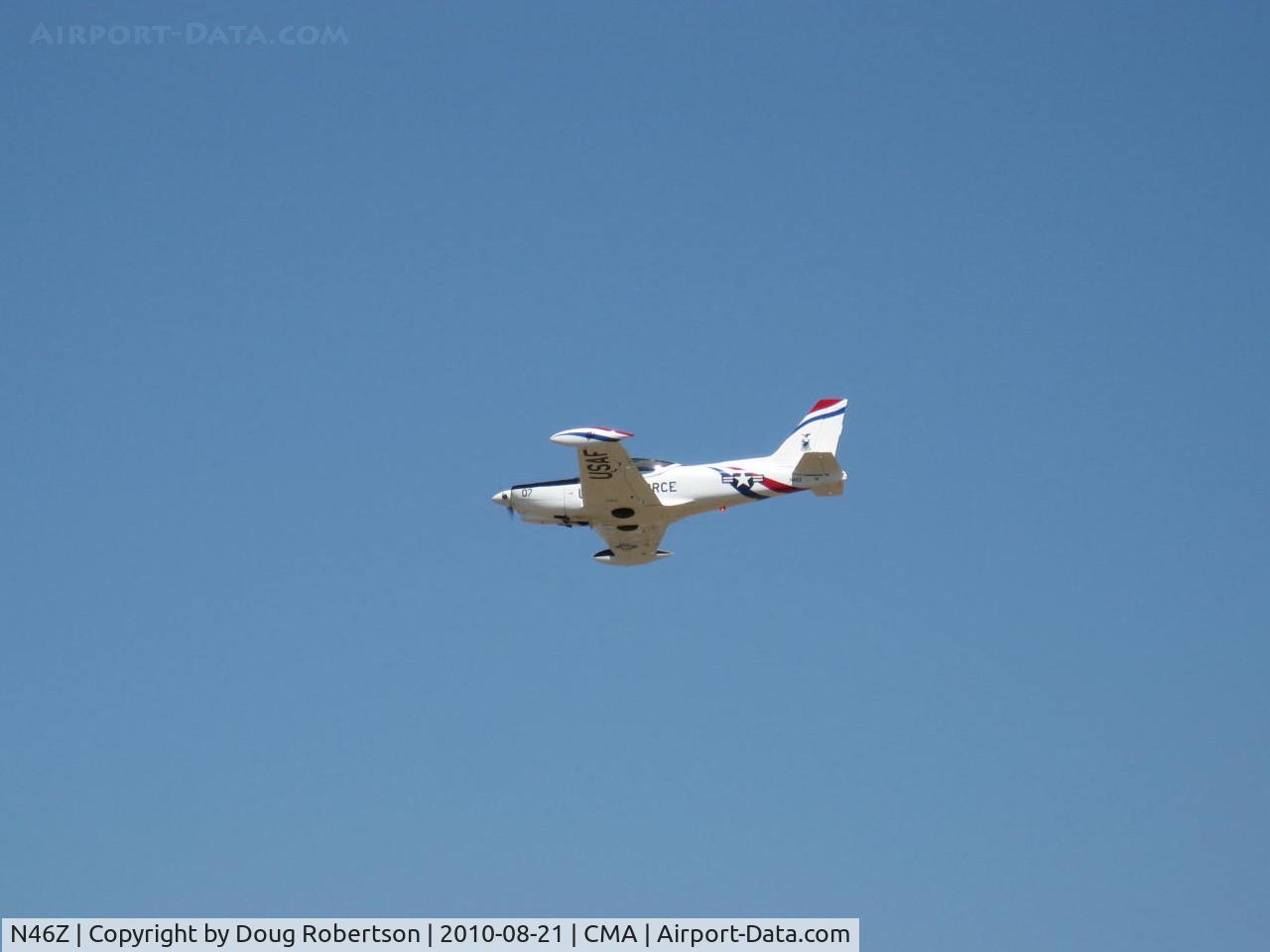 N46Z, SIAI-Marchetti SF-260C C/N 468, SIAI Marchetti SF.260C, Lycoming O-540-E4A5 260 Hp, flown from right seat, overflight
