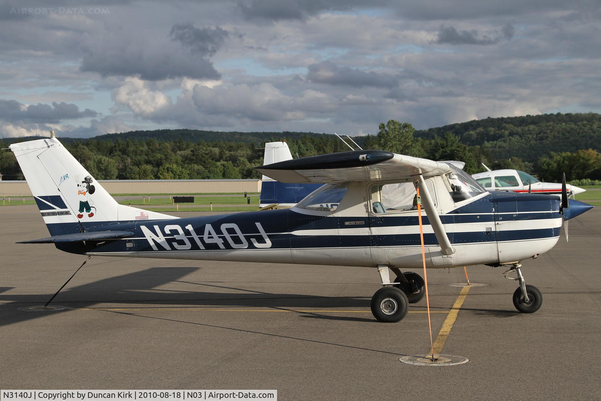 N3140J, 1966 Cessna 150G C/N 15065840, A faded Mickey Mouse says hi!
