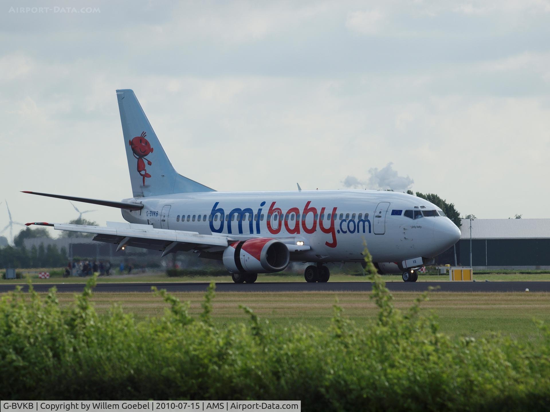 G-BVKB, 1994 Boeing 737-59D C/N 27268, Arrival on the Polderbaan