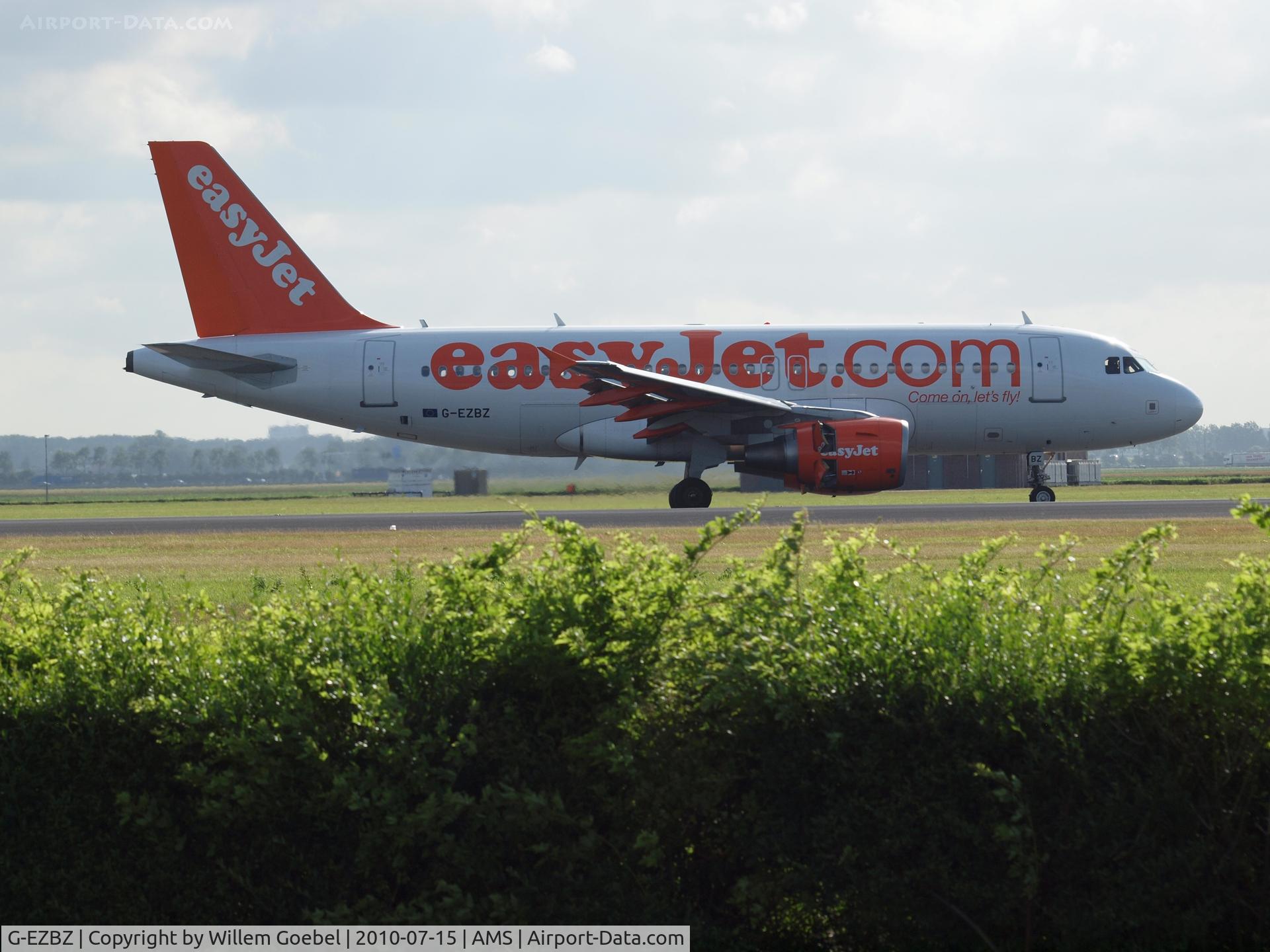 G-EZBZ, 2007 Airbus A319-111 C/N 3184, Arrival on the Polderbaan
