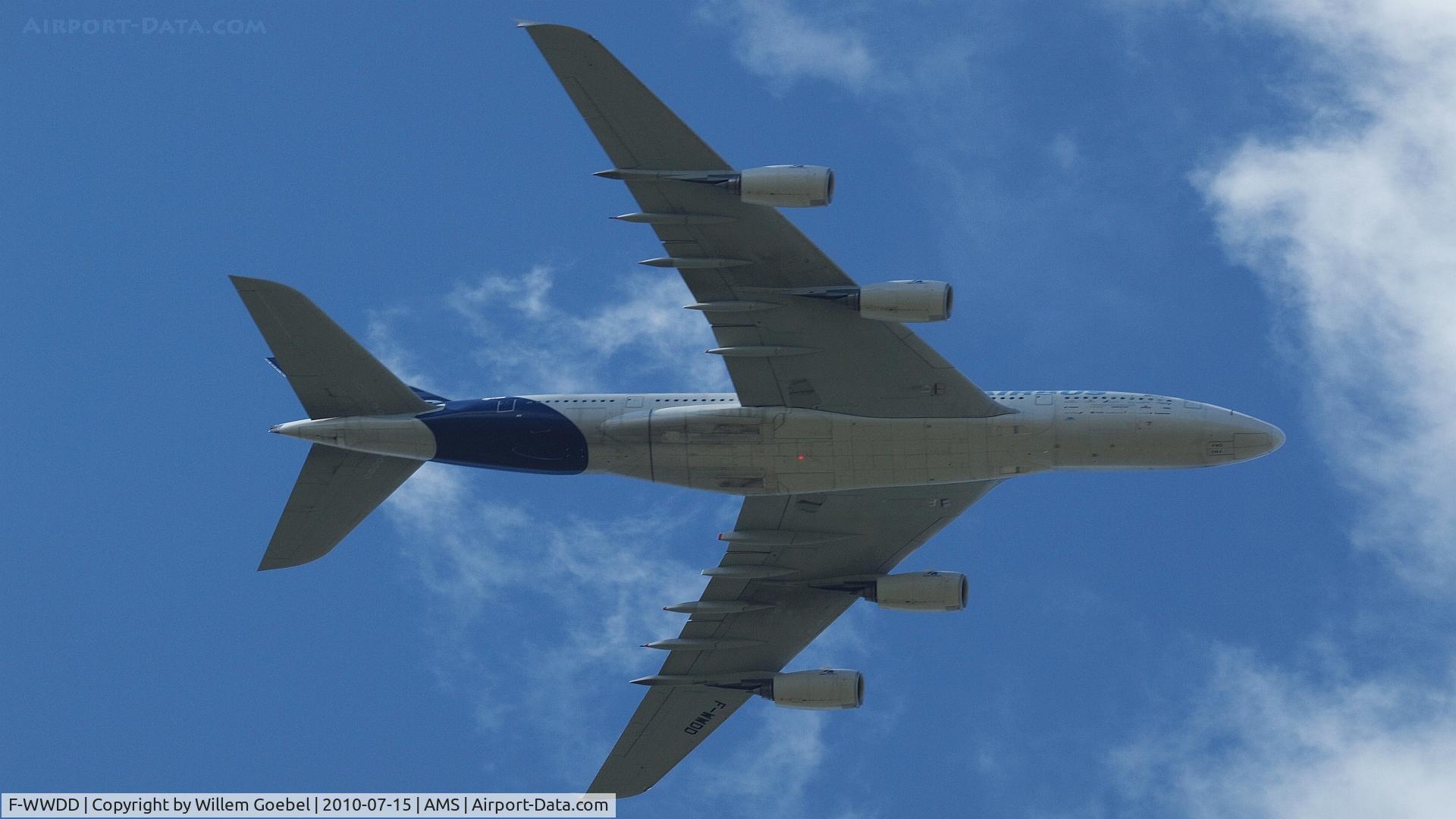 F-WWDD, 2005 Airbus A380-861 C/N 004, Fly over the Polderbaan