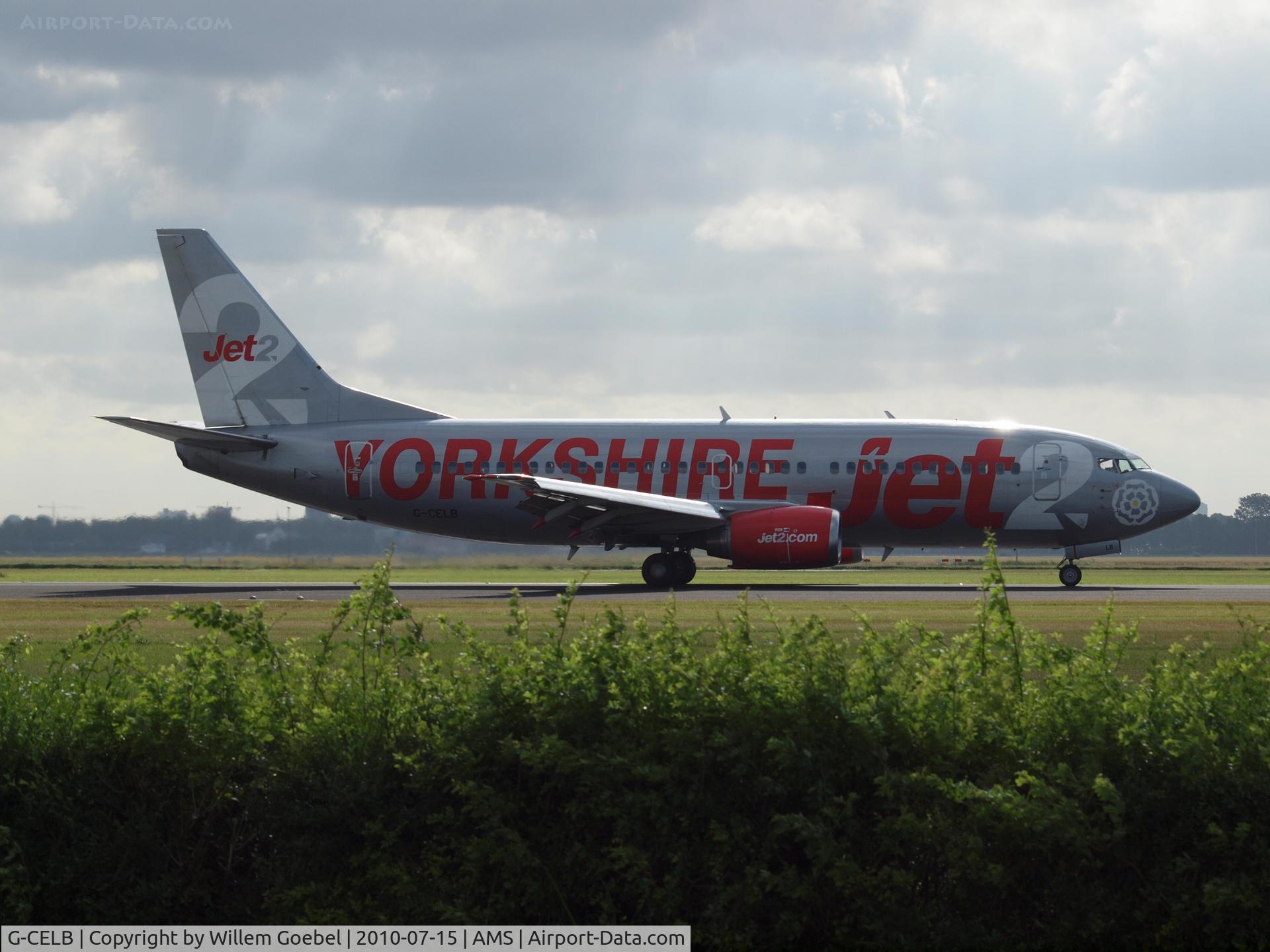 G-CELB, 1986 Boeing 737-377 C/N 23664, Arrival on the Polderbaan