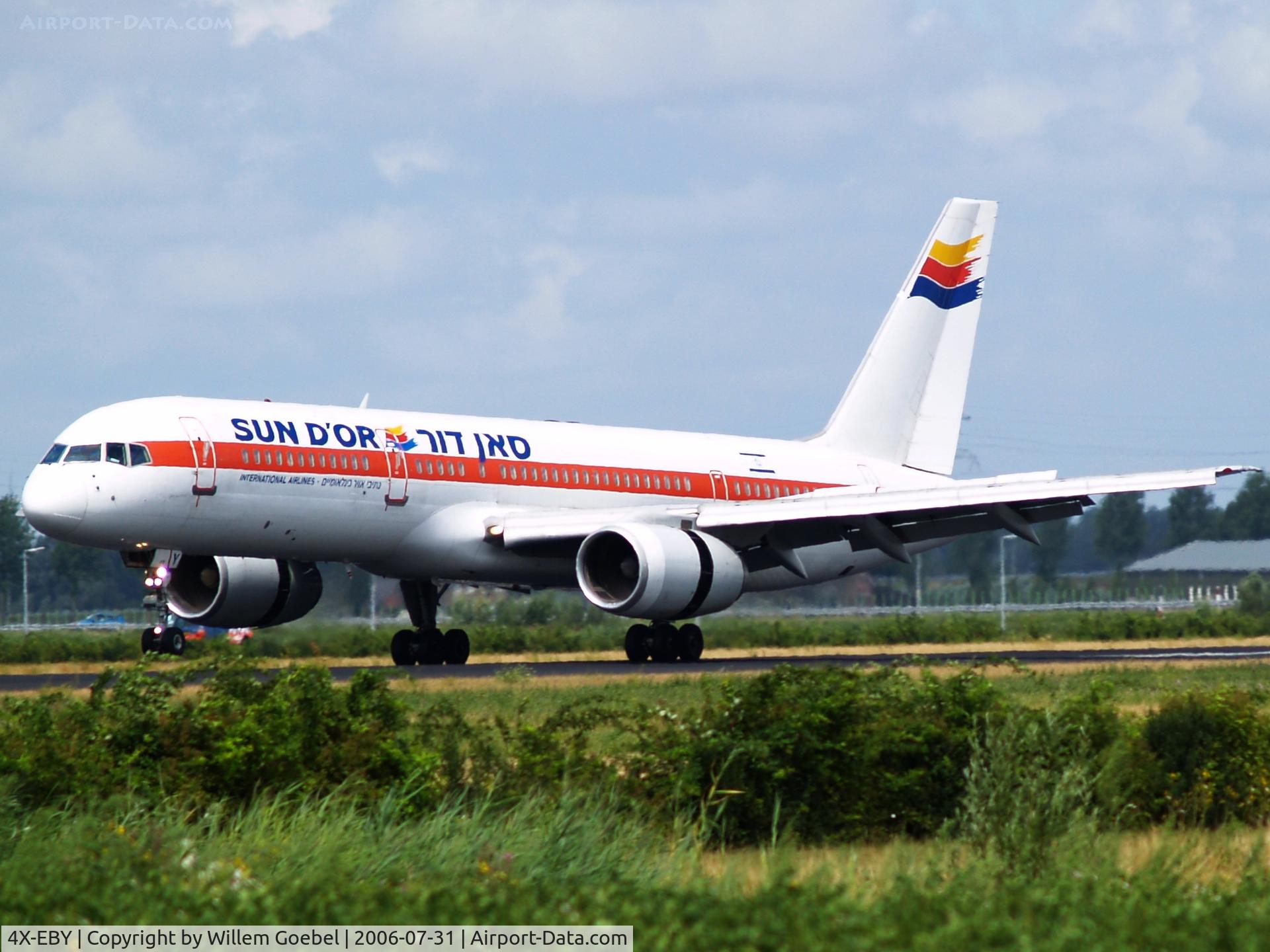 4X-EBY, 1988 Boeing 757-27B C/N 24137, Arrival on the Polderbaan