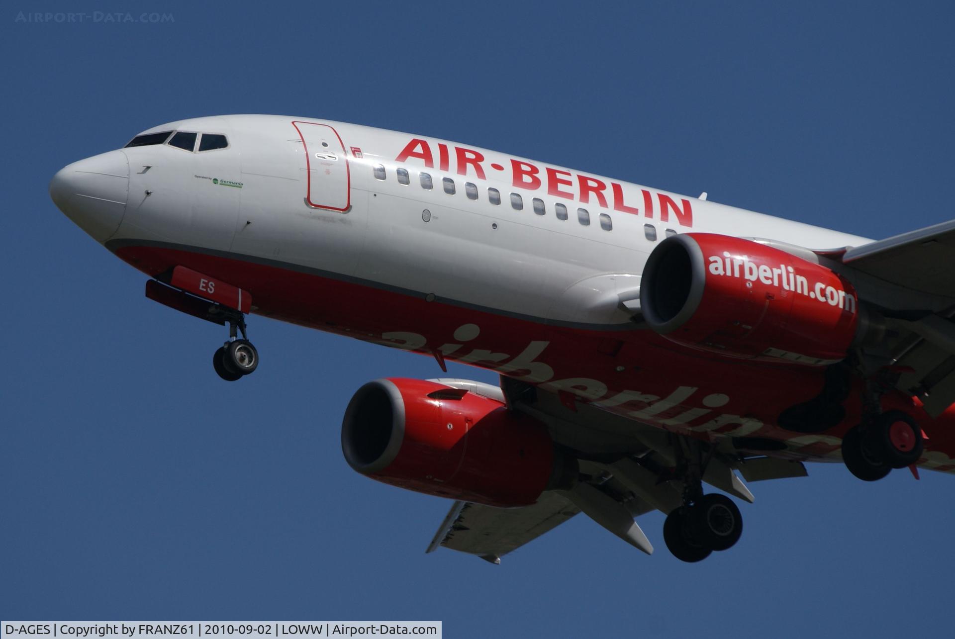D-AGES, 1998 Boeing 737-75B C/N 28108, Air Berlin