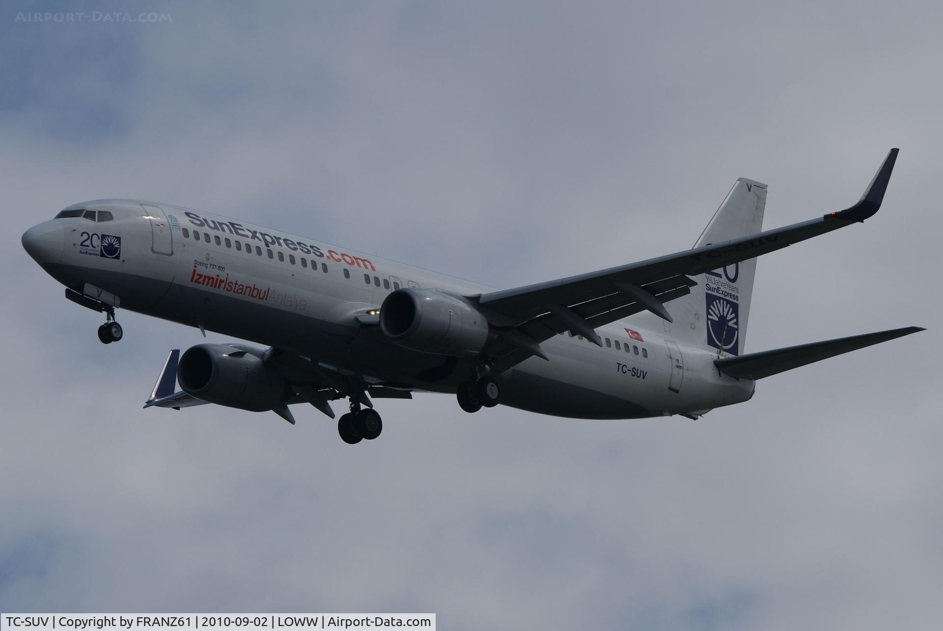 TC-SUV, 2001 Boeing 737-86N C/N 30807, Sun Express