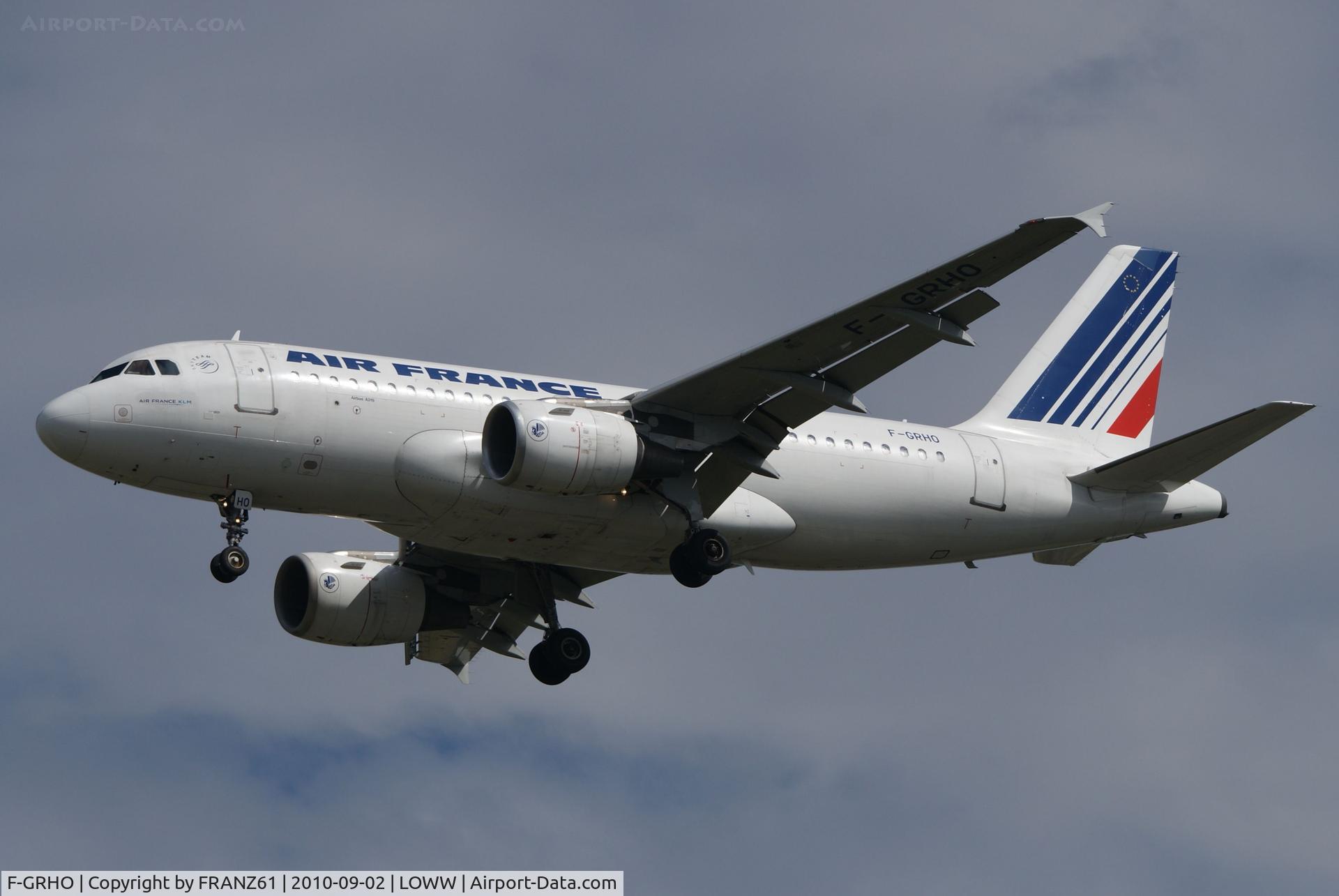 F-GRHO, 2000 Airbus A319-111 C/N 1271, Air France