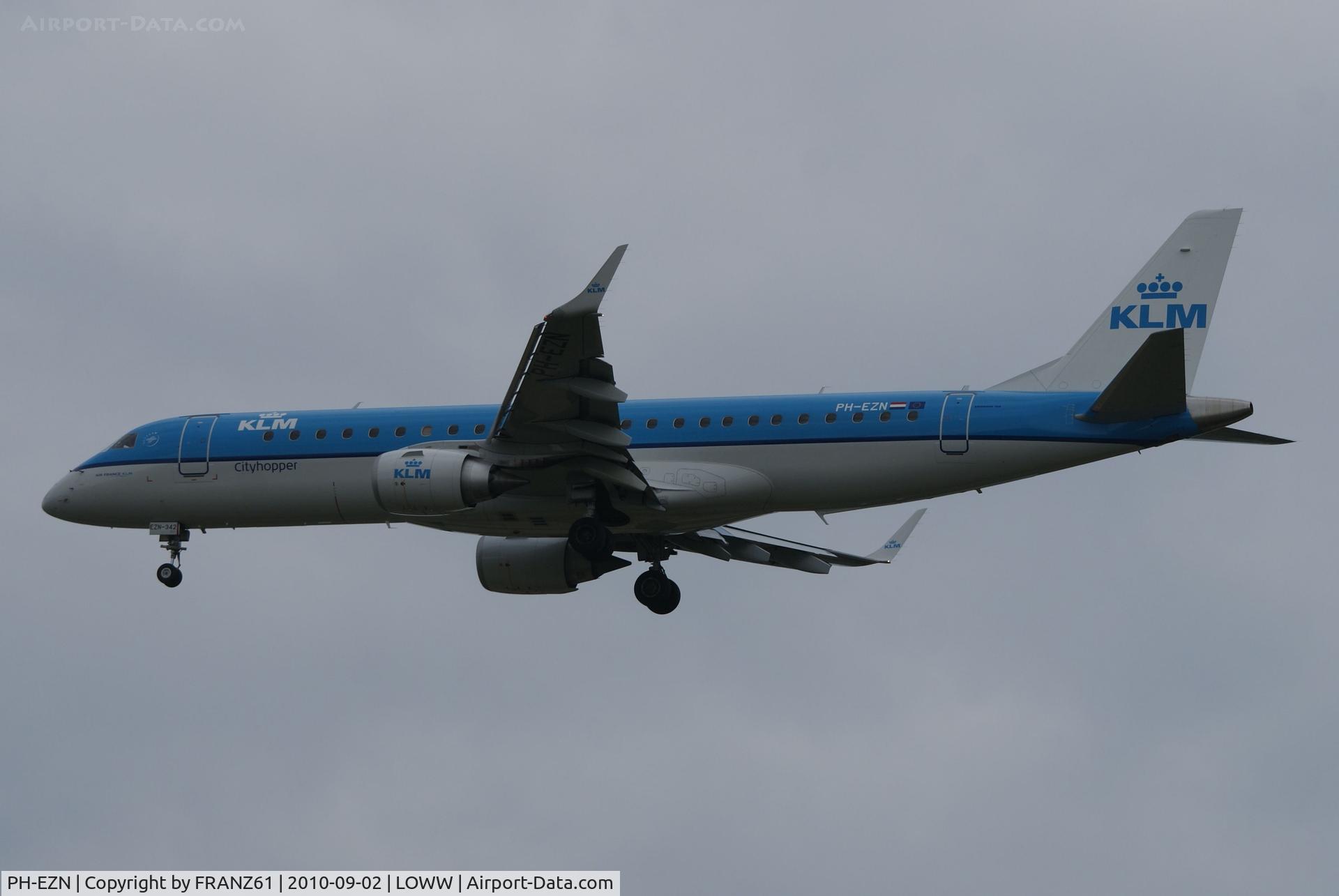 PH-EZN, 2010 Embraer 190LR (ERJ-190-100LR) C/N 19000342, KLM