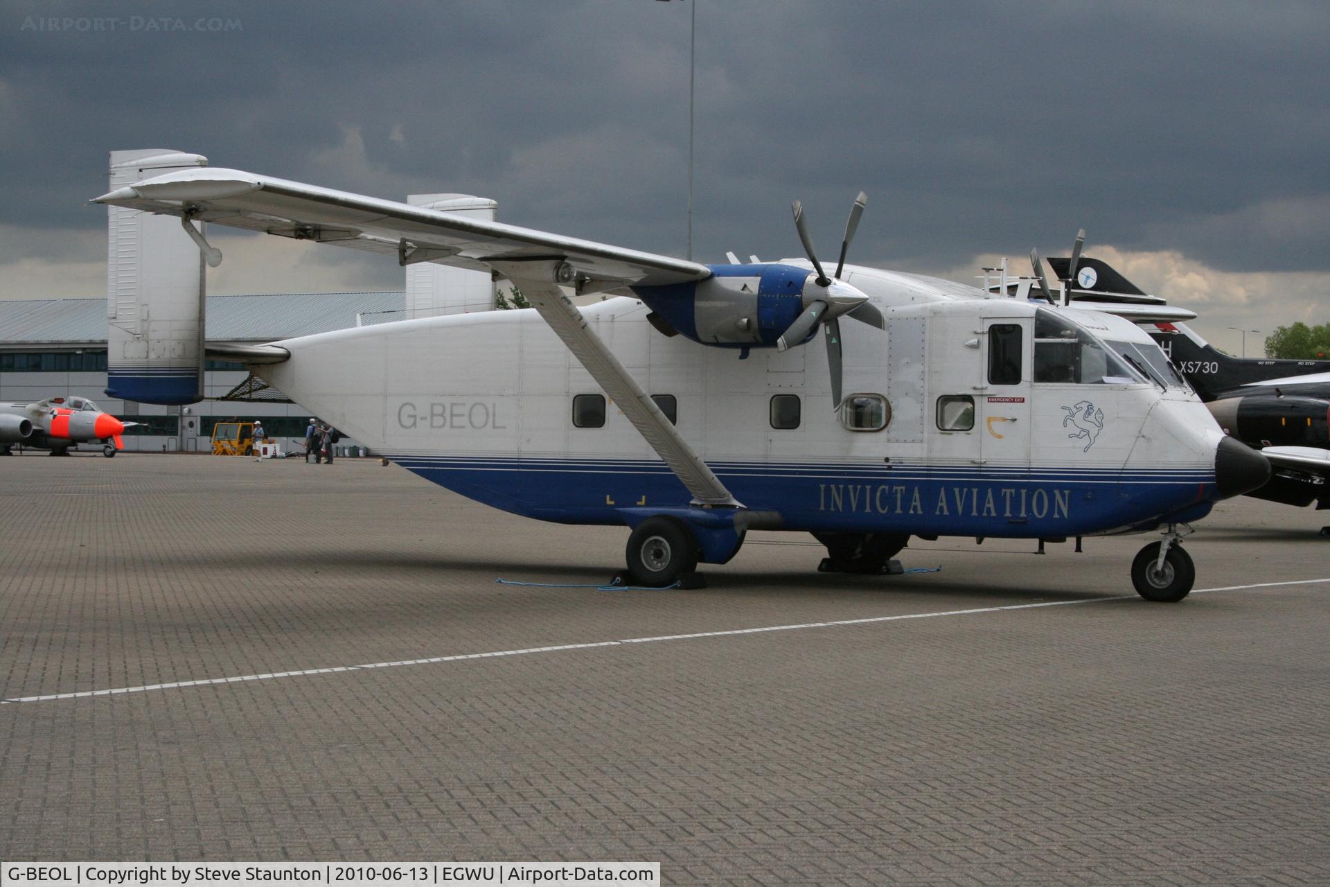 G-BEOL, 1977 Short SC-7 Skyvan 3-100 C/N SH.1954, Taken at RAF Northolt Photocall June 2010