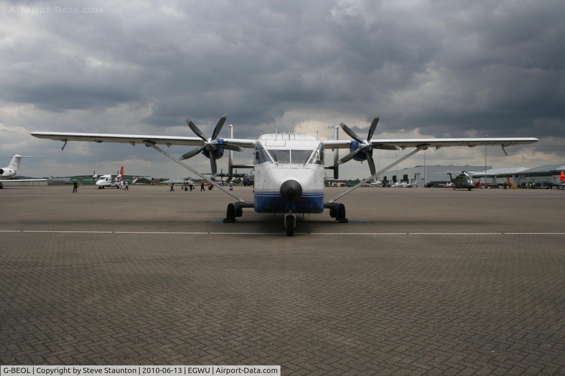 G-BEOL, 1977 Short SC-7 Skyvan 3-100 C/N SH.1954, Taken at RAF Northolt Photocall June 2010