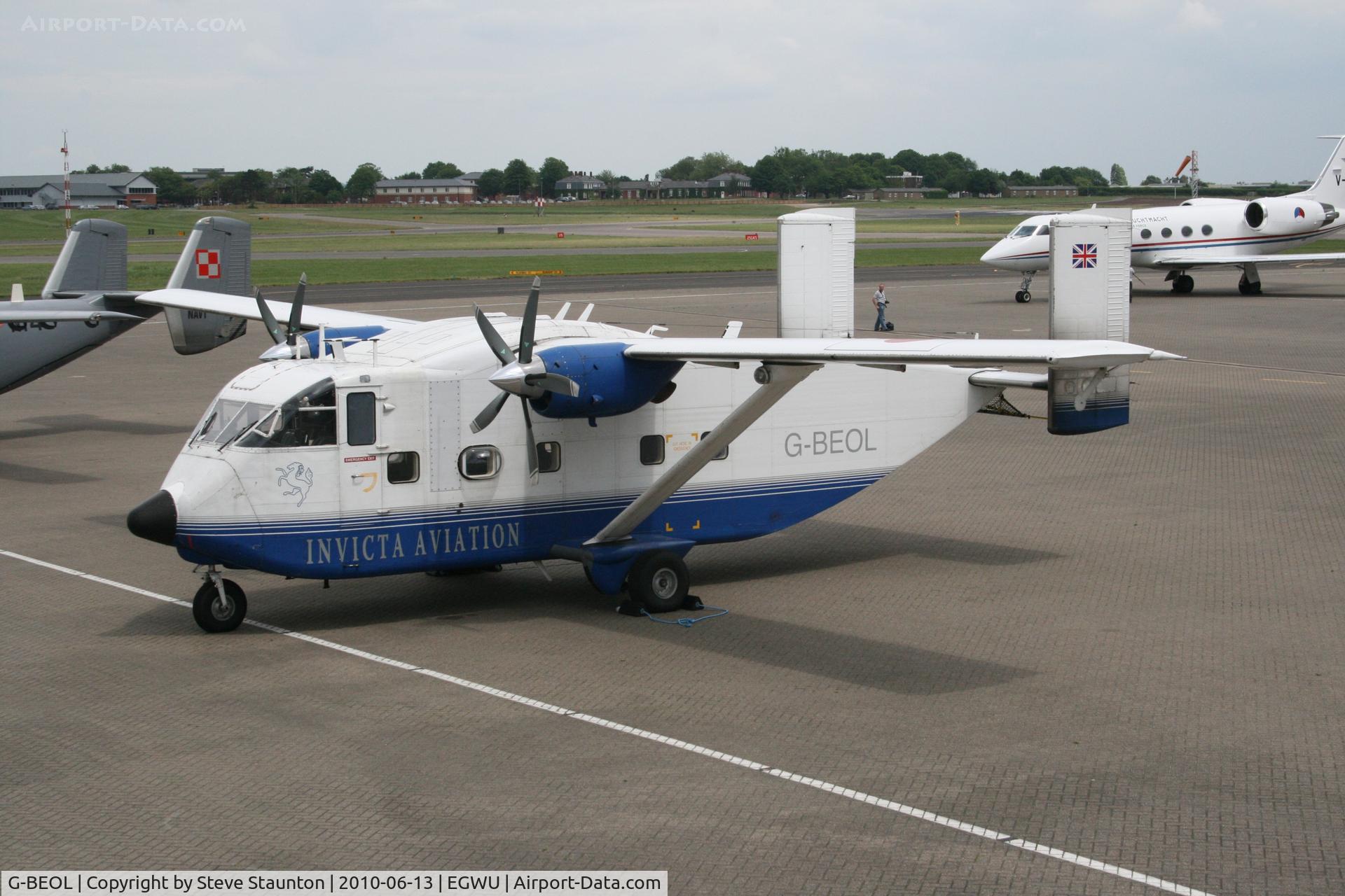 G-BEOL, 1977 Short SC-7 Skyvan 3-100 C/N SH.1954, Taken at RAF Northolt Photocall June 2010