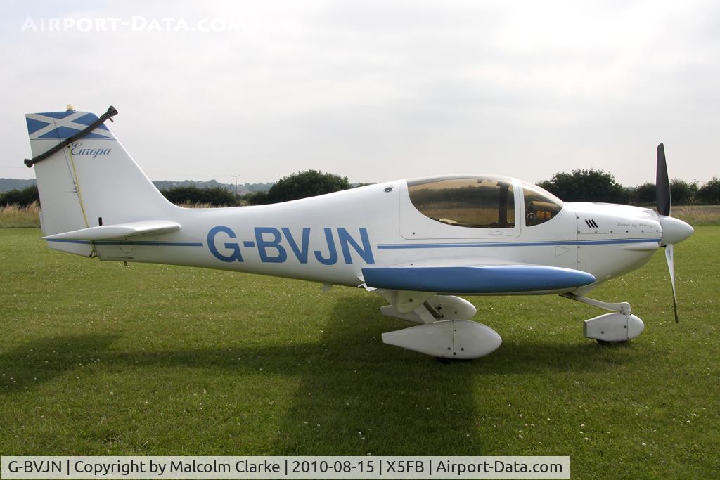 G-BVJN, 1995 Europa Tri-Gear C/N PFA 247-12666, Europa at Fishburn Airfield, UK in August 2010.