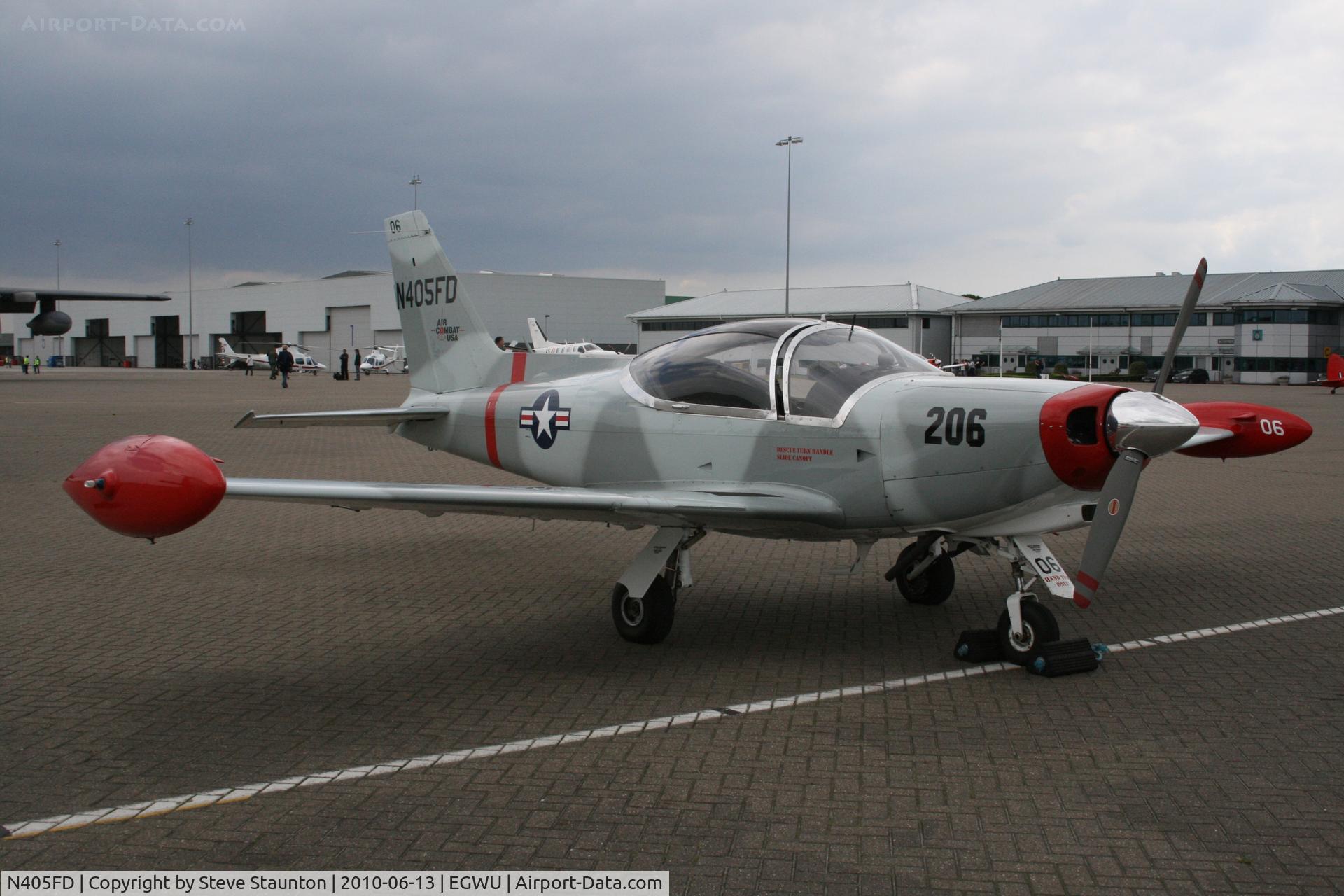 N405FD, 1990 SIAI-Marchetti SF-260D C/N 770, Taken at RAF Northolt Photocall June 2010