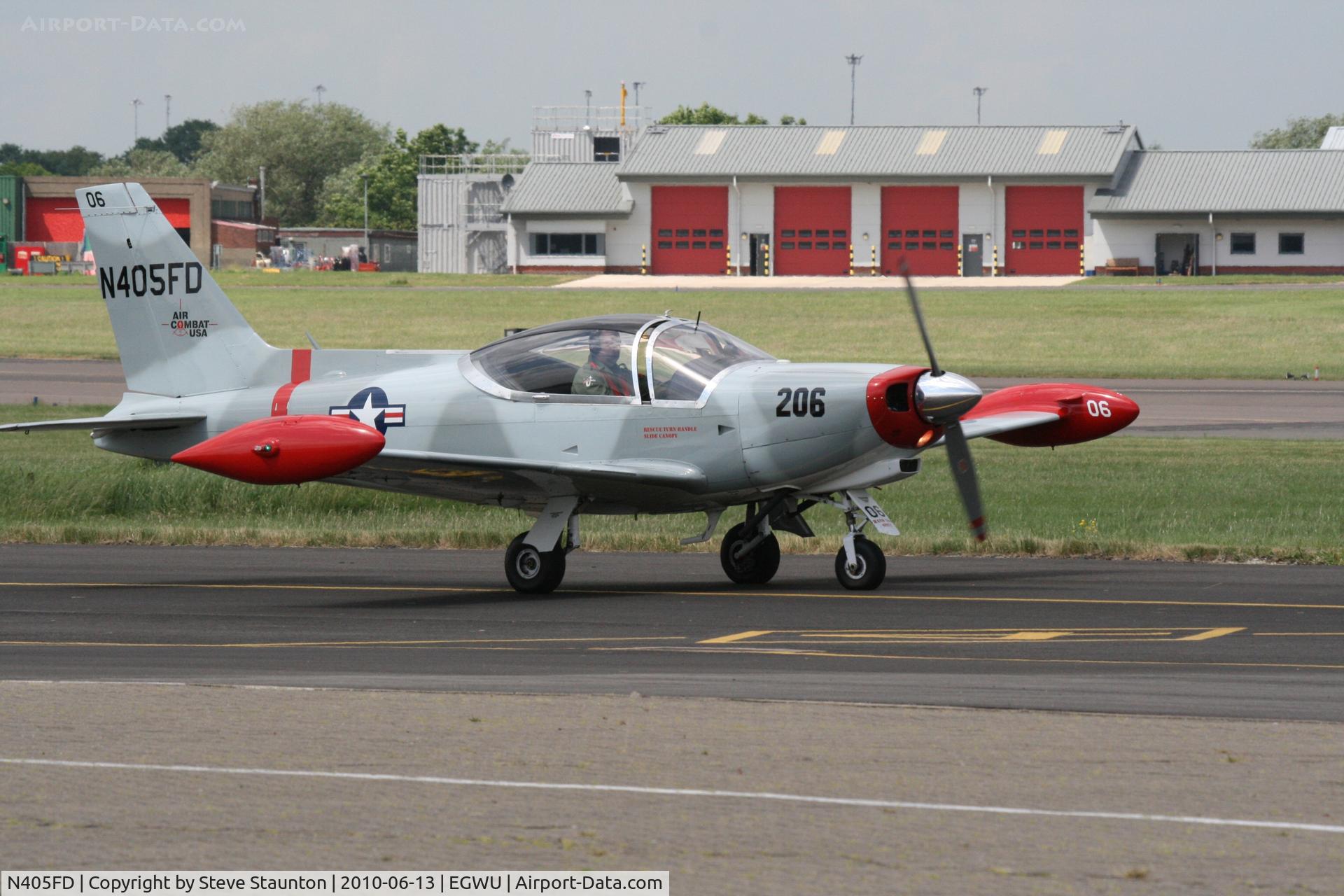 N405FD, 1990 SIAI-Marchetti SF-260D C/N 770, Taken at RAF Northolt Photocall June 2010