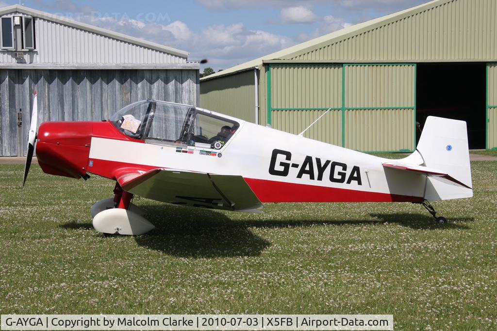 G-AYGA, 1956 SAN Jodel D-117 C/N 436, Jodel D117 At Fishburn Airfield, UK in July 2010.