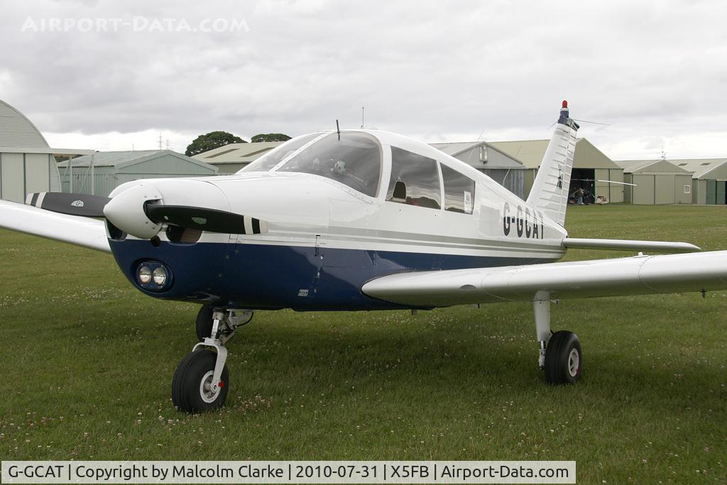 G-GCAT, 1969 Piper PA-28-140 Cherokee C/N 28-26032, Piper PA-28-140 Cherokee at Fishburn Airfield, UK in uly 2010.