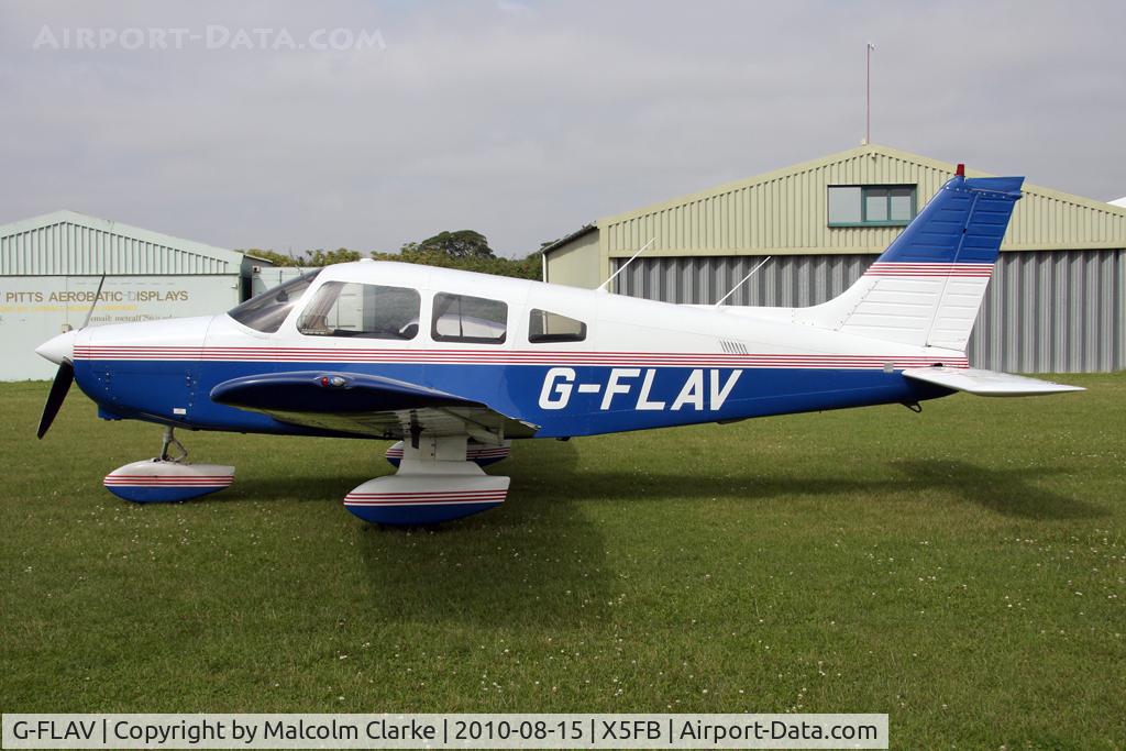 G-FLAV, 1980 Piper PA-28-161 Warrior ll C/N 28-8016283, Piper PA-28-161 Cherokee Warrior ll at Fishburn Airfield, UK in August 2010.