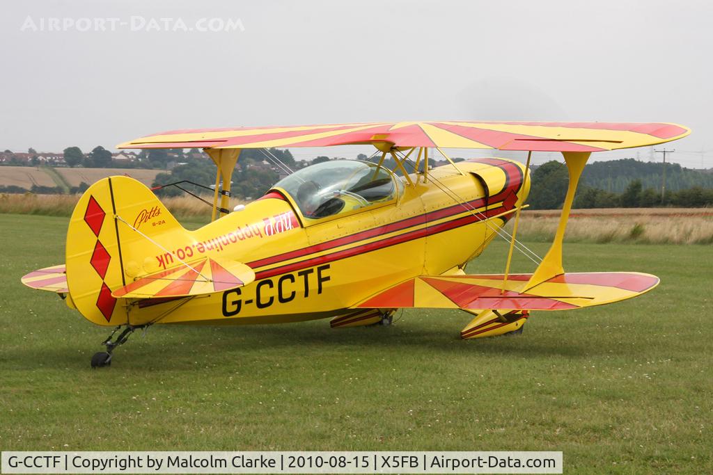 G-CCTF, 1977 Aerotek Pitts S-2A Special C/N 2146, Aerotek Pitts S-2A Special at Fishburn Airfield, UK in August 2010.