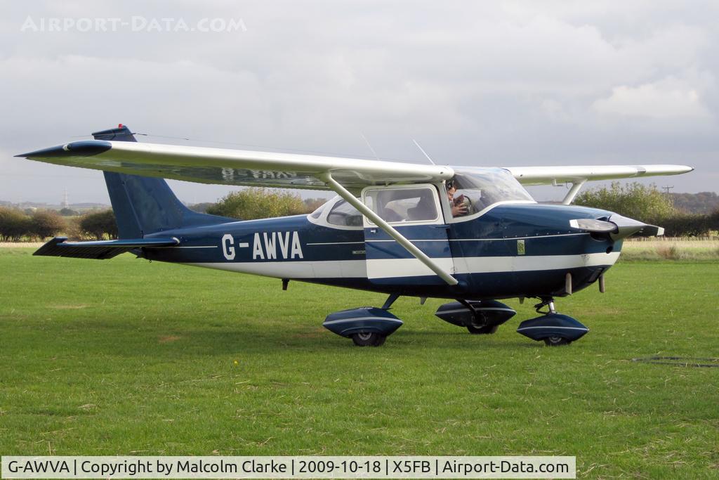 G-AWVA, 1968 Reims F172H Skyhawk C/N 0597, Reims F172H Skyhawk at Fishburn Airfield, UK in October 2009.