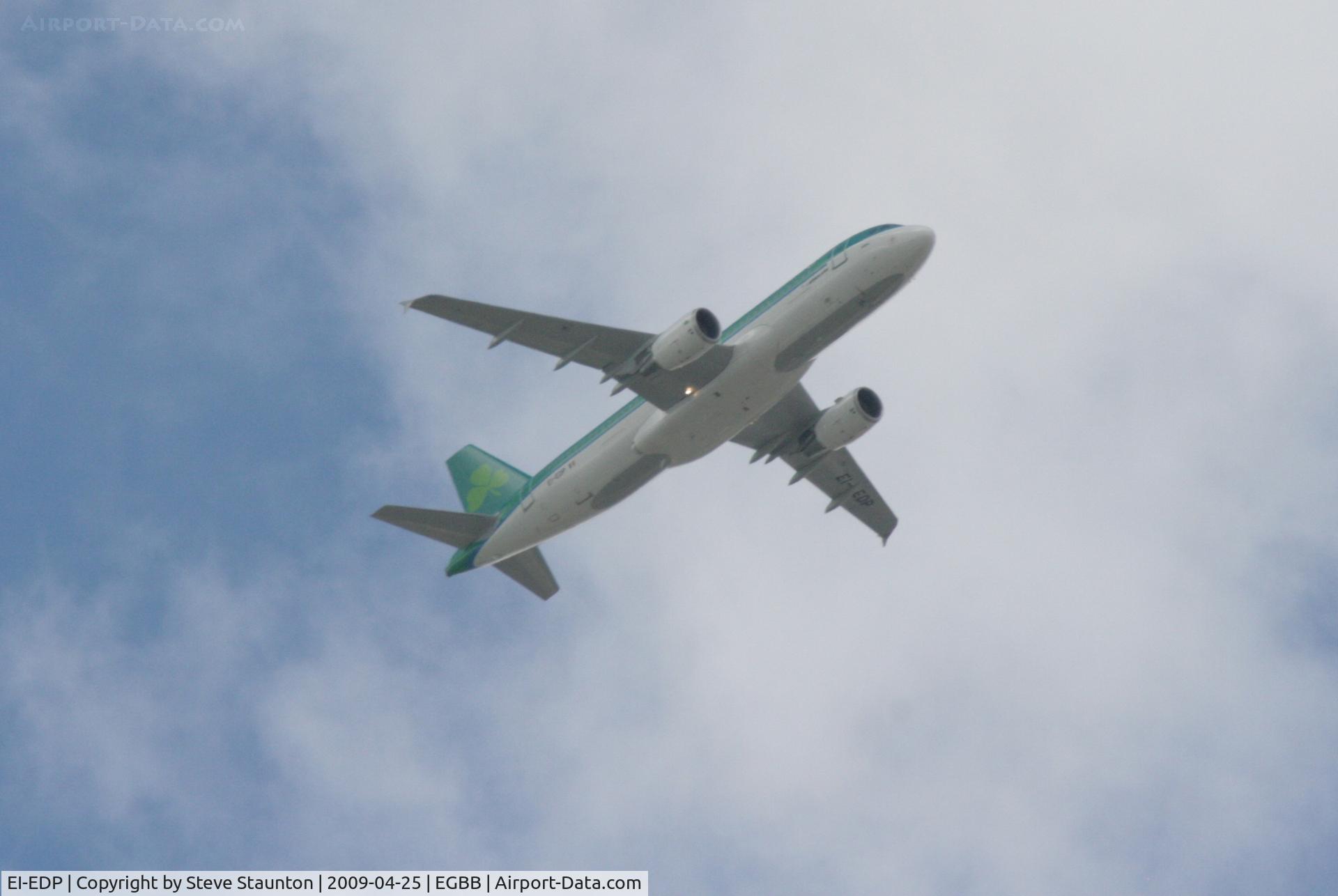 EI-EDP, 2009 Airbus A320-216 C/N 3781, Taken on the approach to Birmingham Airport April 2009