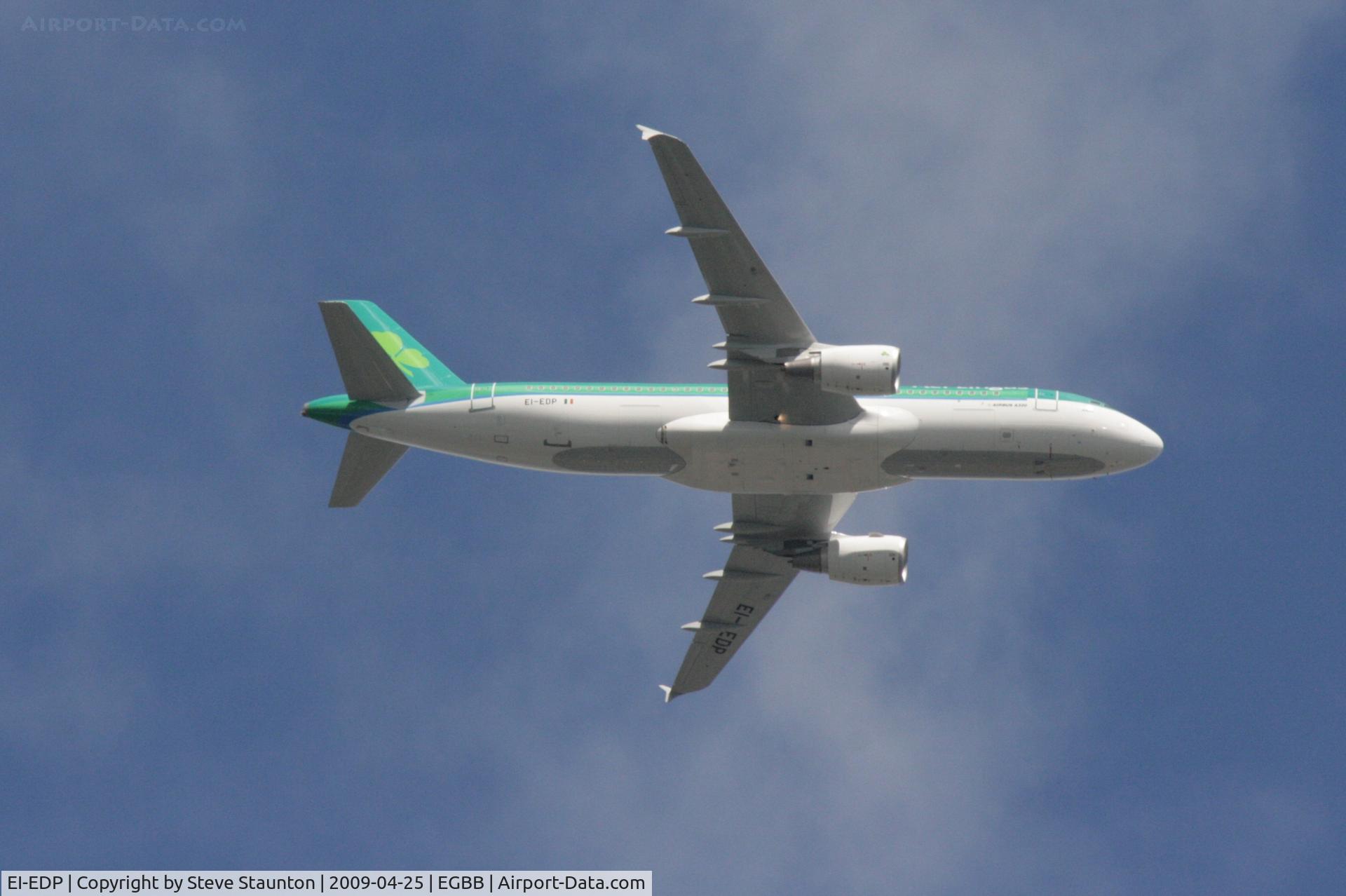 EI-EDP, 2009 Airbus A320-216 C/N 3781, Taken on the approach to Birmingham Airport April 2009