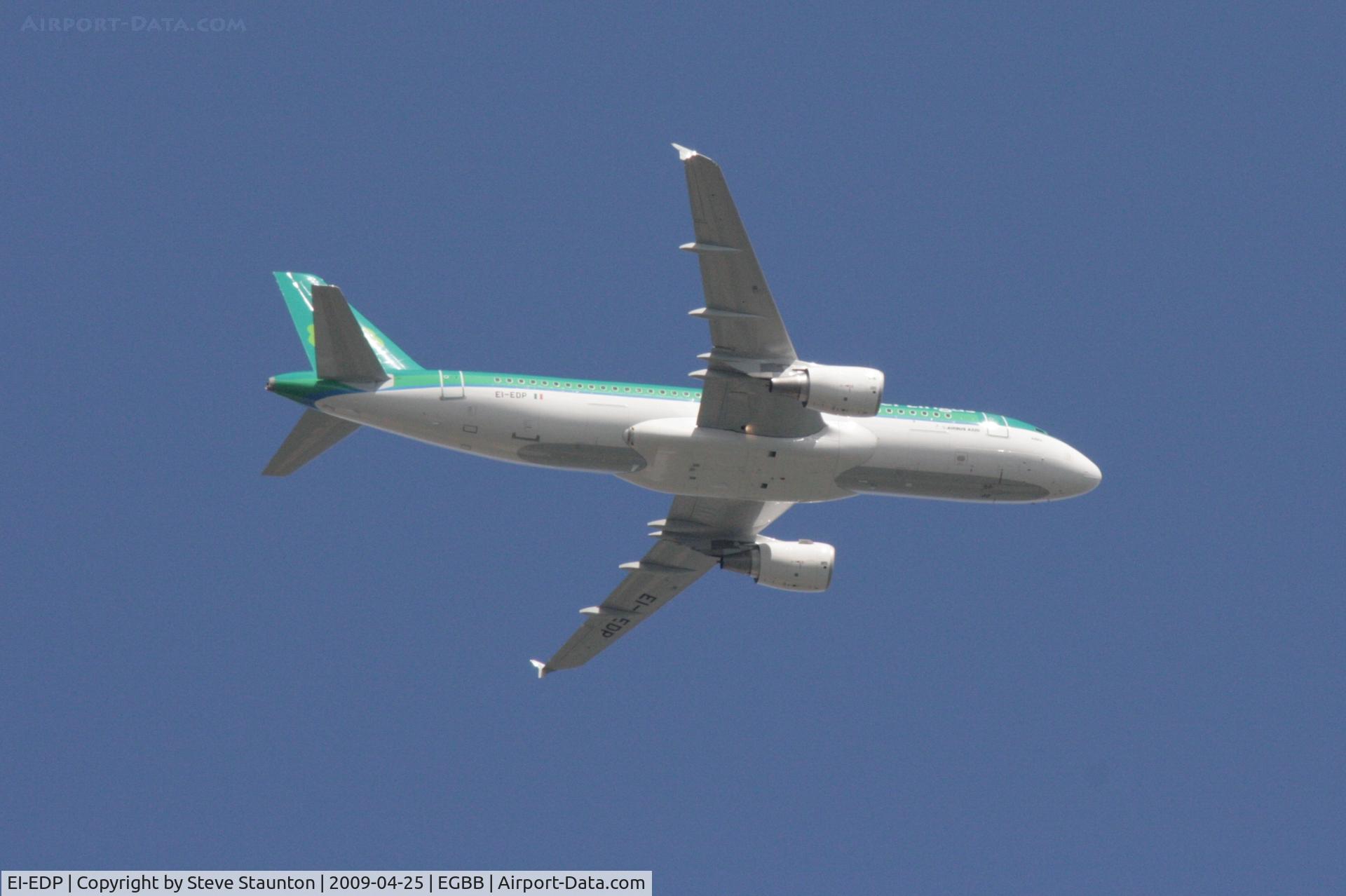 EI-EDP, 2009 Airbus A320-216 C/N 3781, Taken on the approach to Birmingham Airport April 2009