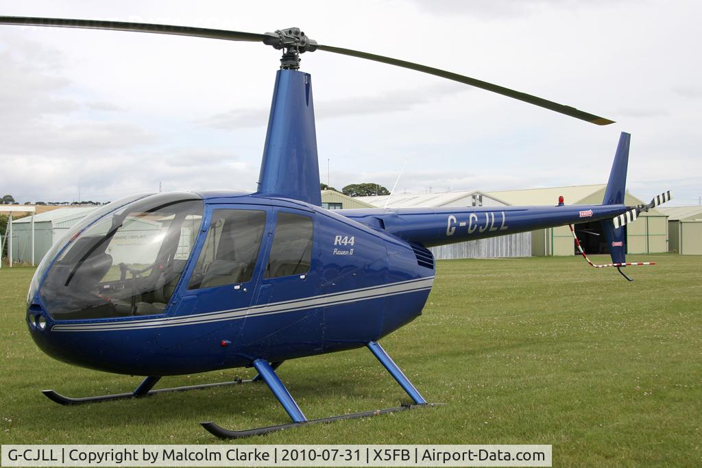 G-CJLL, 2007 Robinson R44 Raven II C/N 11588, Robinson R44 Raven ll at Fishburn Airfield in July 2010.