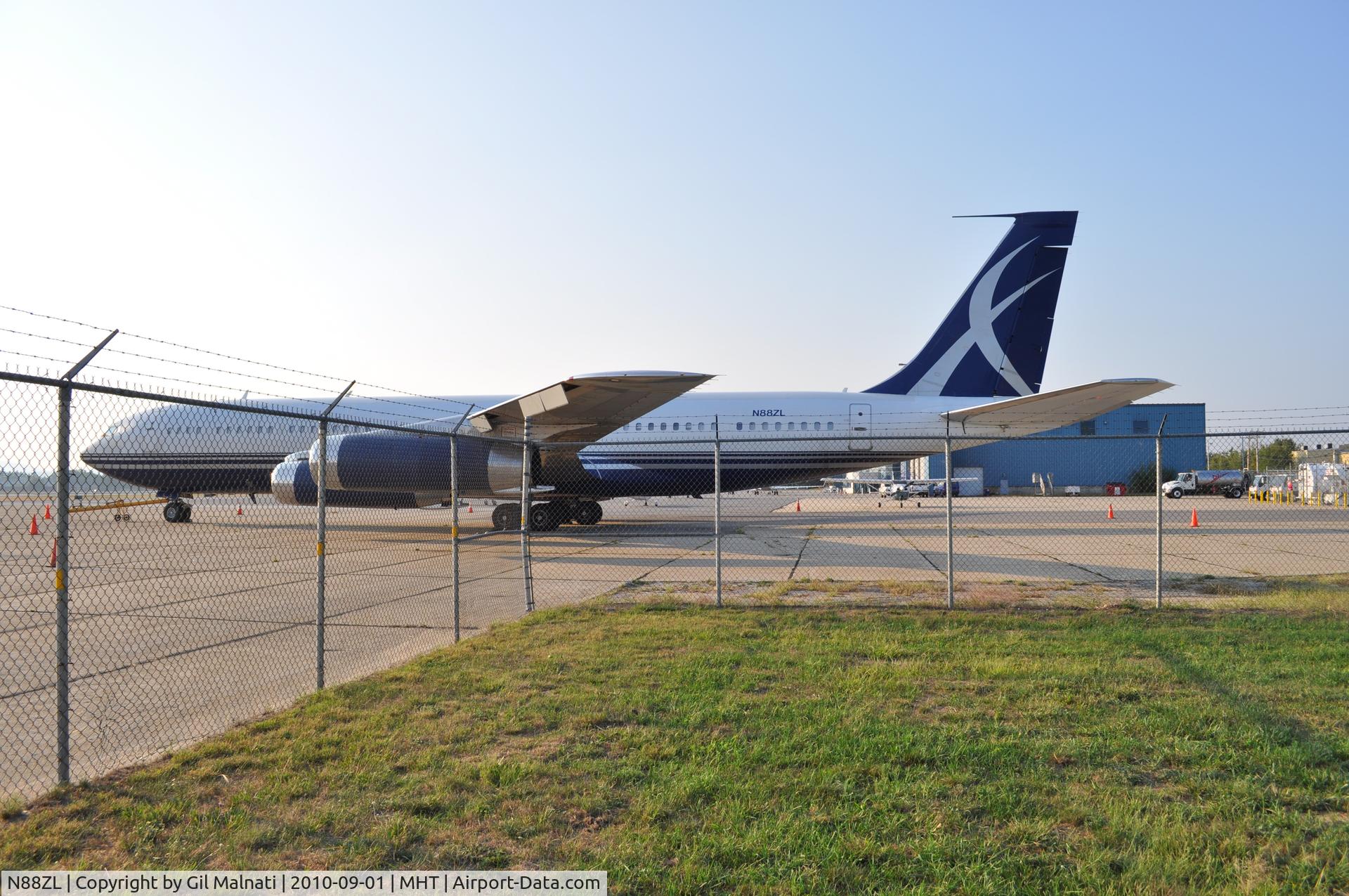 N88ZL, 1965 Boeing 707-330B C/N 18928, Has Been at MHT for several weeks.  Beautiful plane