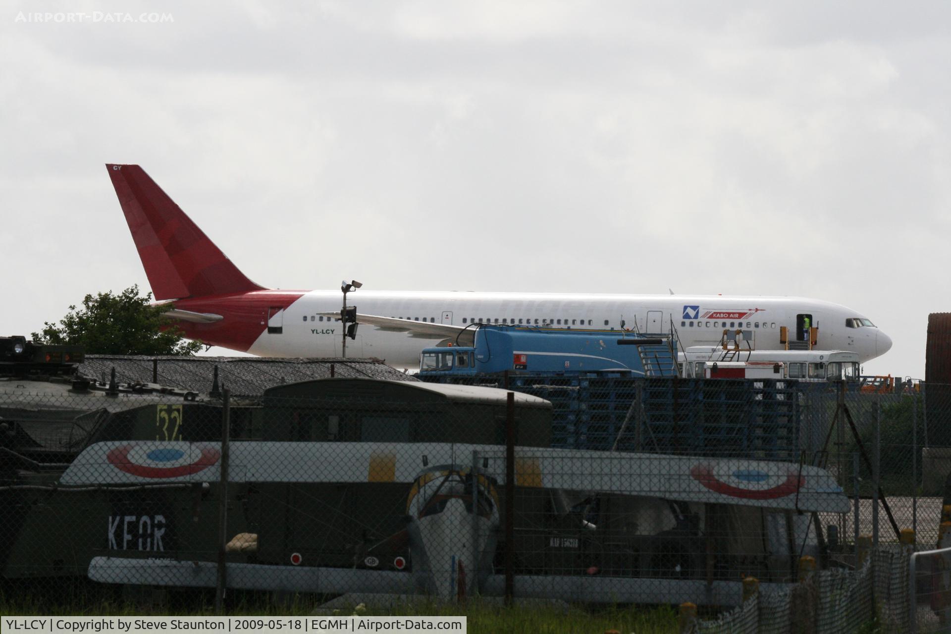 YL-LCY, 1991 Boeing 767-3Y0/ER C/N 24952, Taken at Kent Airport May 2009
