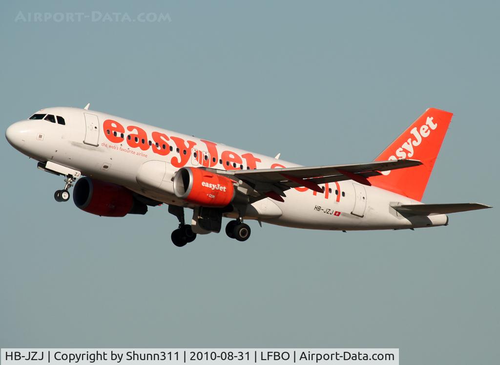 HB-JZJ, 2004 Airbus A319-111 C/N 2265, Take off rwy 32L
