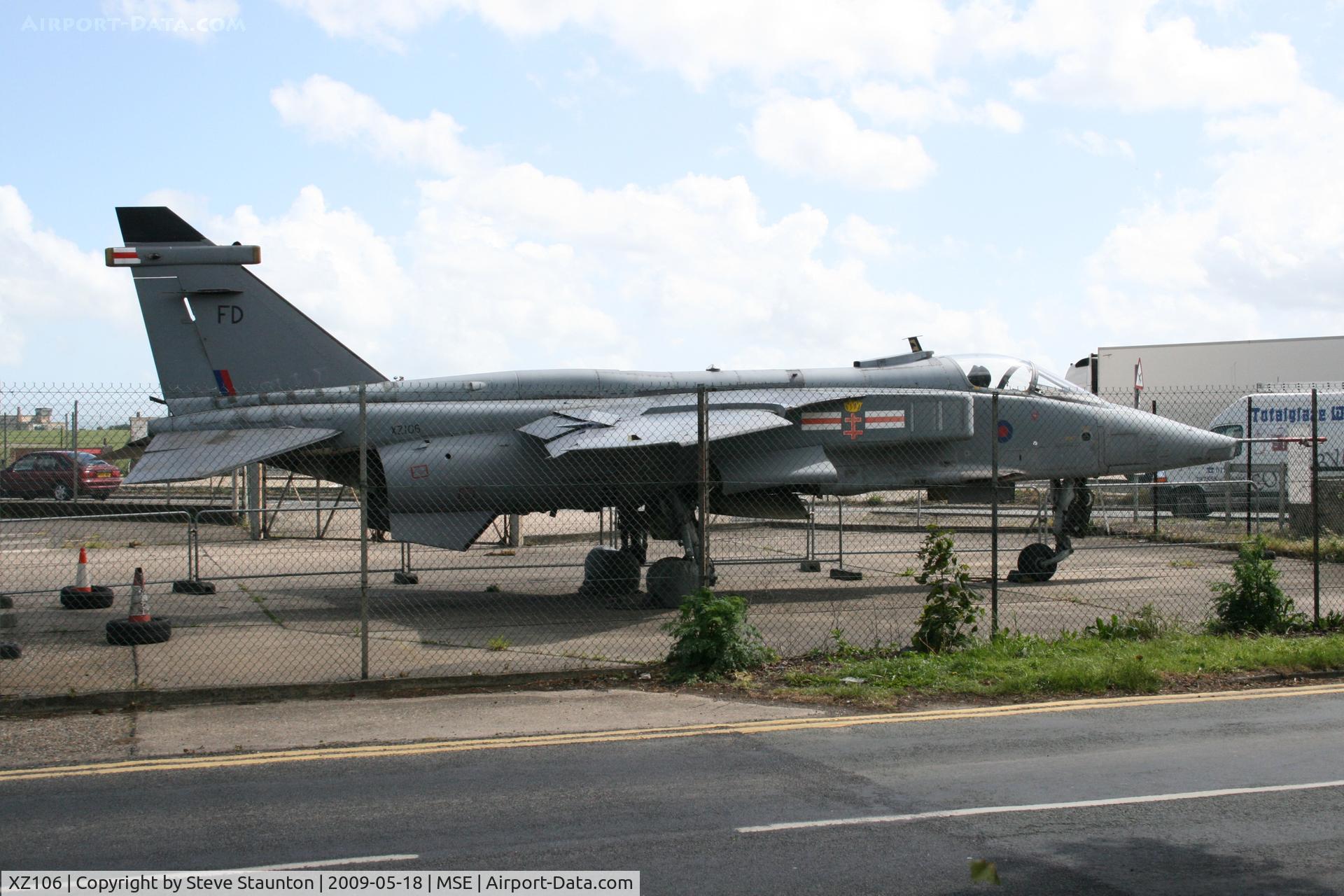 XZ106, 1976 Sepecat Jaguar GR.3A C/N S.107, Taken at Kent Airport May 2009
