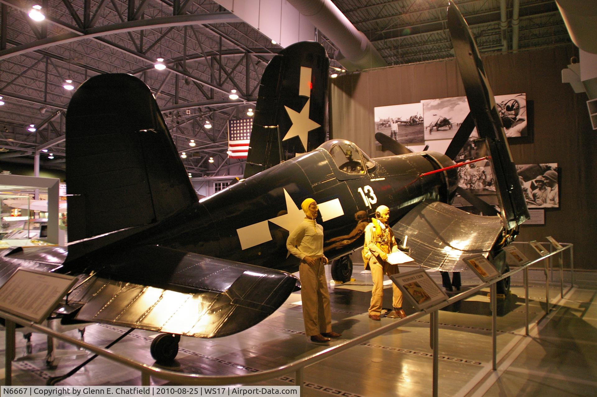 N6667, 1945 Vought F4U-4 Corsair C/N 9413, At the EAA Museum