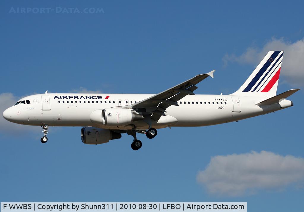 F-WWBS, 2010 Airbus A320-214 C/N 4402, C/n 4402 - To be F-HBNB