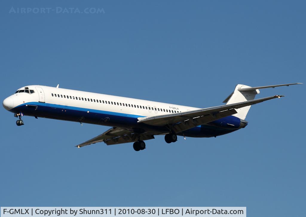 F-GMLX, 1988 McDonnell Douglas MD-83 (DC-9-83) C/N 49823, Landing rwy 32L for CCM