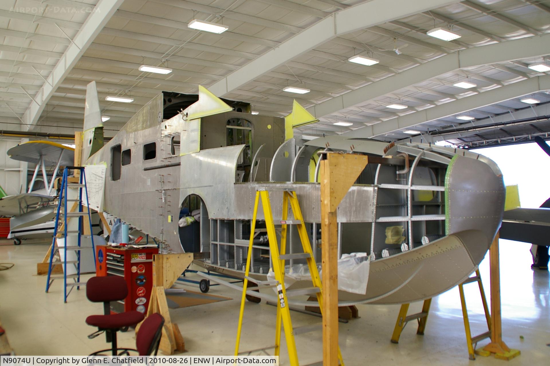 N9074U, Grumman G-21A Goose C/N 1129, JRF undergoing rebuild