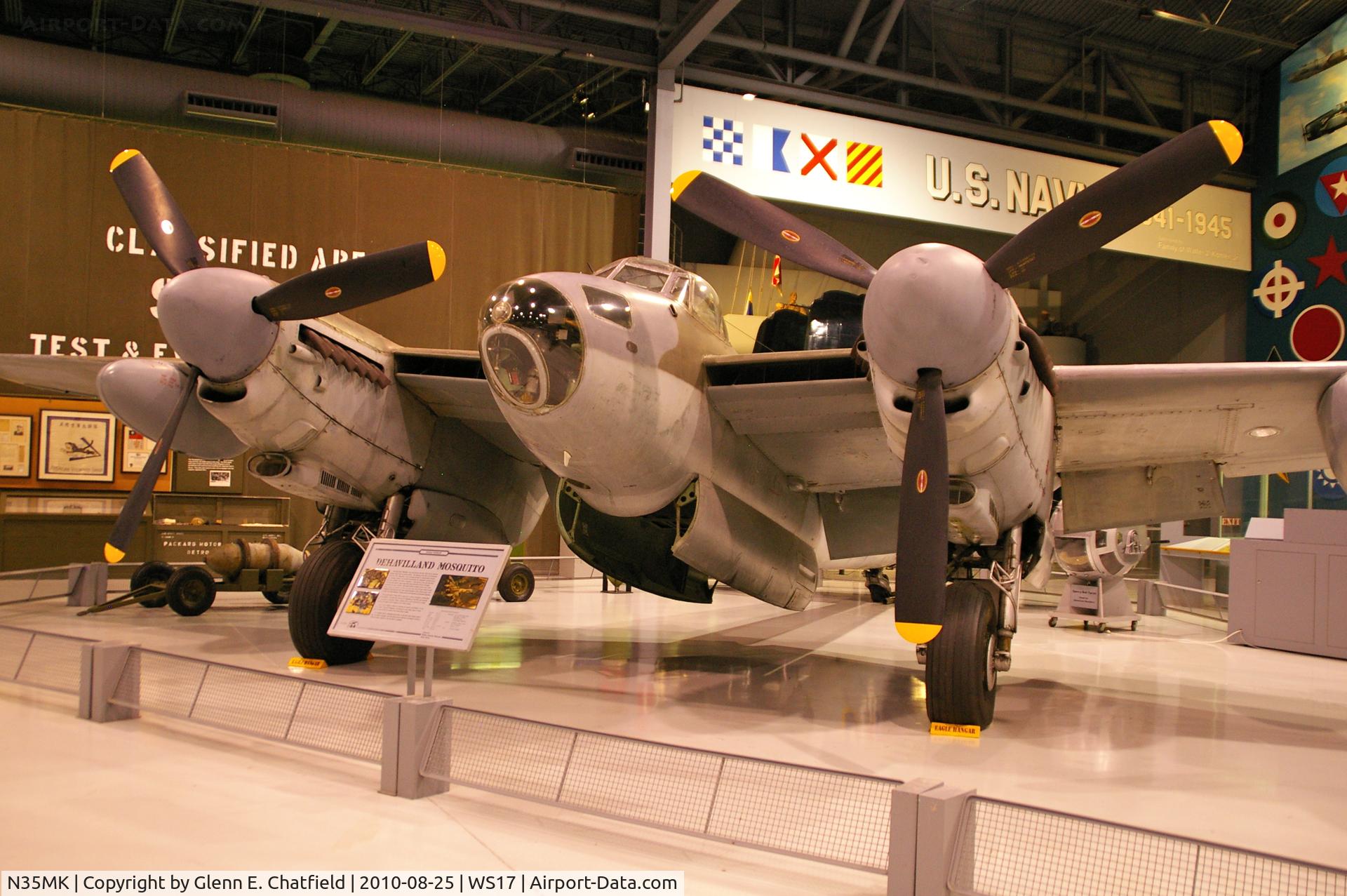 N35MK, 1946 De Havilland DH-98 Mosquito TT.35 C/N RS-712, At the EAA Museum