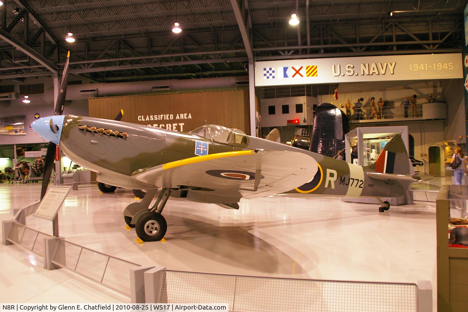 N8R, 1943 Supermarine 361 Spitfire IX C/N CBAF.7269, At the EAA Museum