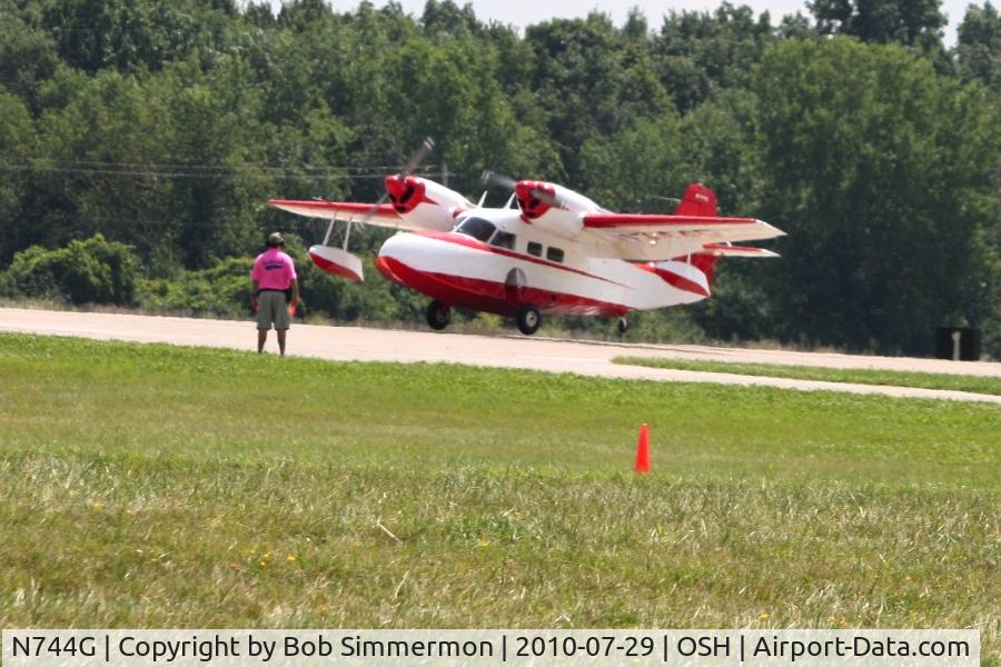 N744G, 1944 Grumman G-44 Widgeon C/N 1394, Arriving at Airventure 2010 - Oshkosh, Wisconsin